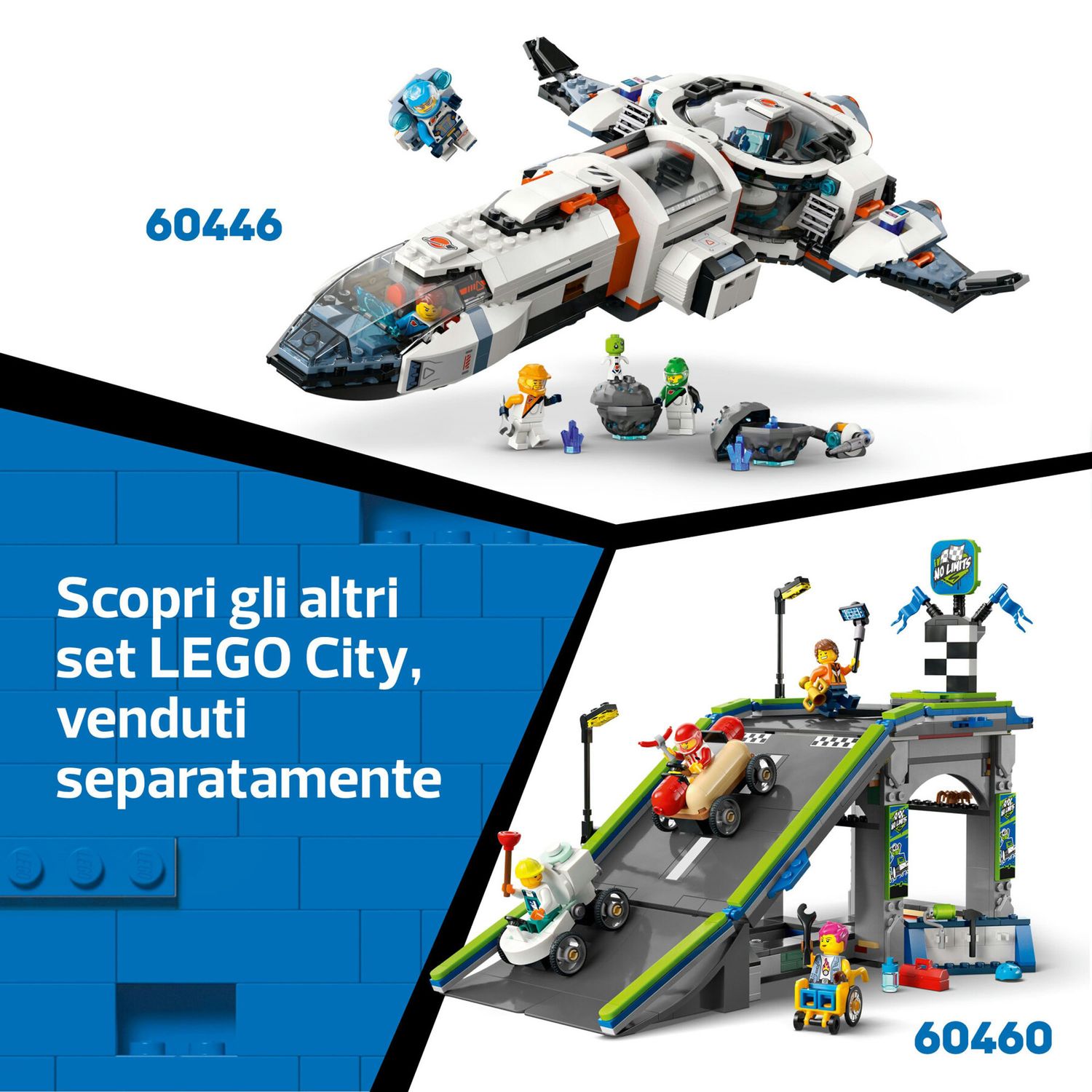 LEGO City 60462 3 in 1 Elicottero, Autopompa e Sottomarino - LEGO