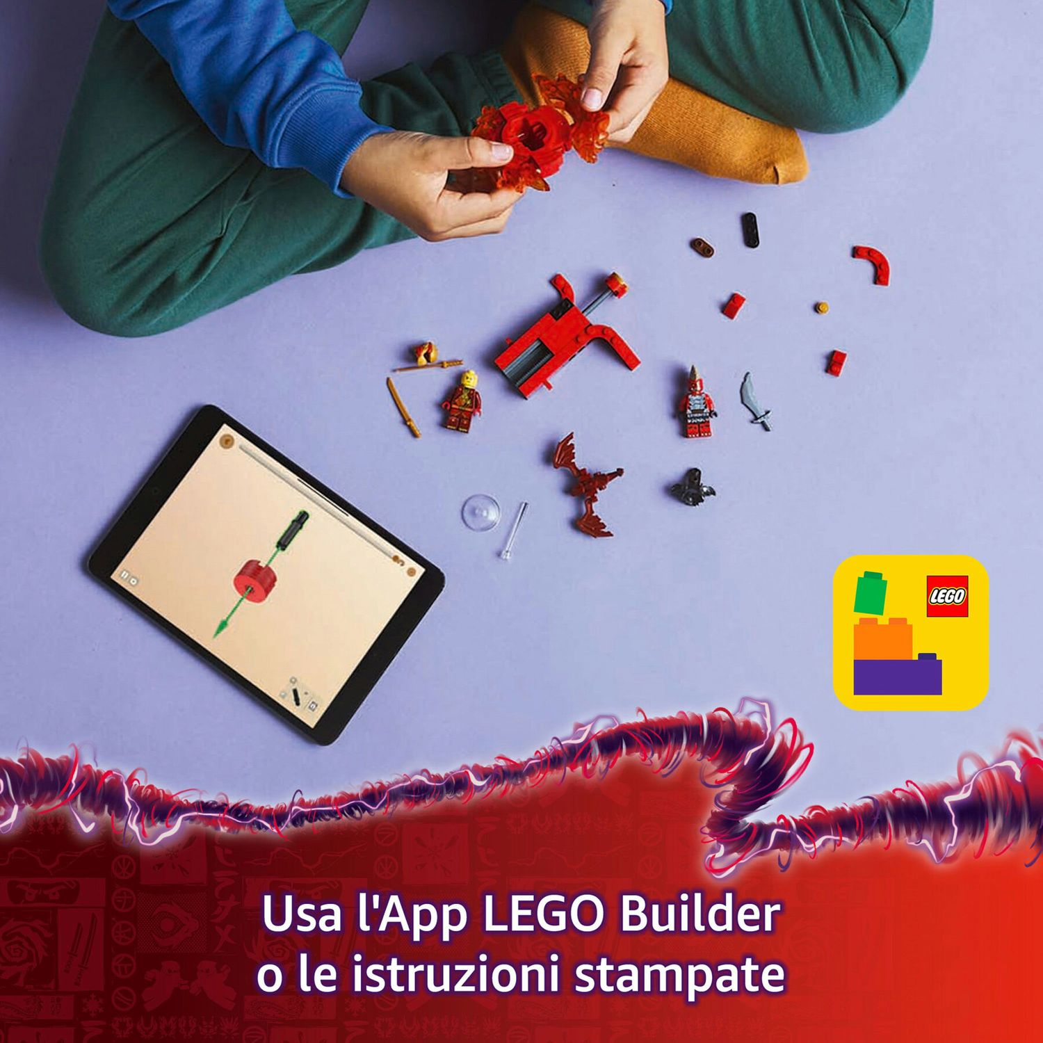 LEGO Ninjago 71823 Spinner Del Drago Spinjitzu di Kai - LEGO