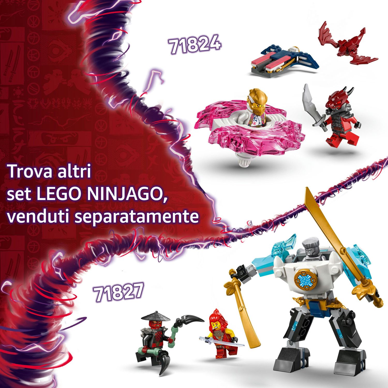 LEGO Ninjago 71823 Spinner Del Drago Spinjitzu di Kai - LEGO