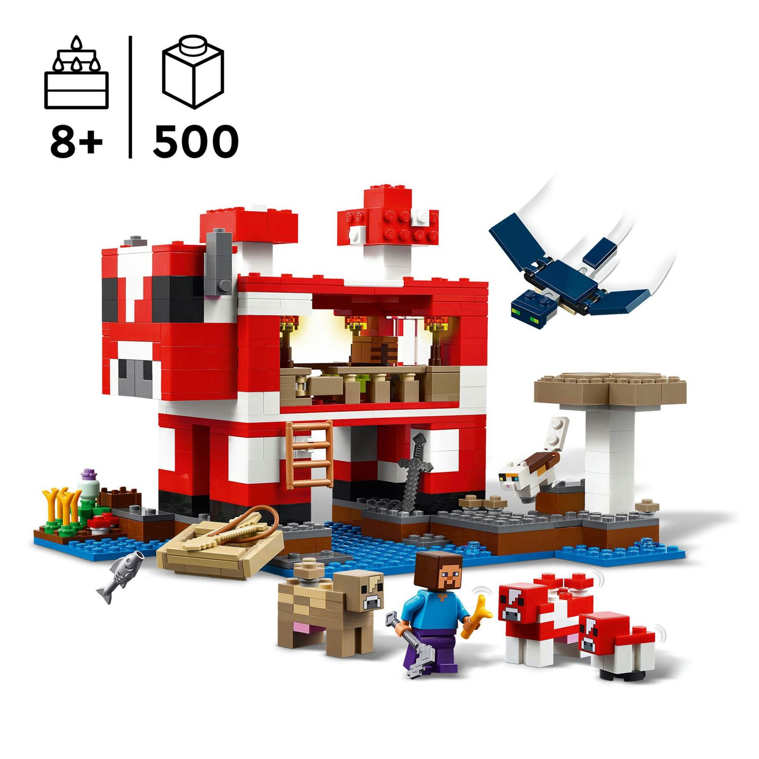 LEGO Minecraft 21270 La Casa Del Mooshroom - LEGO, Minecraft