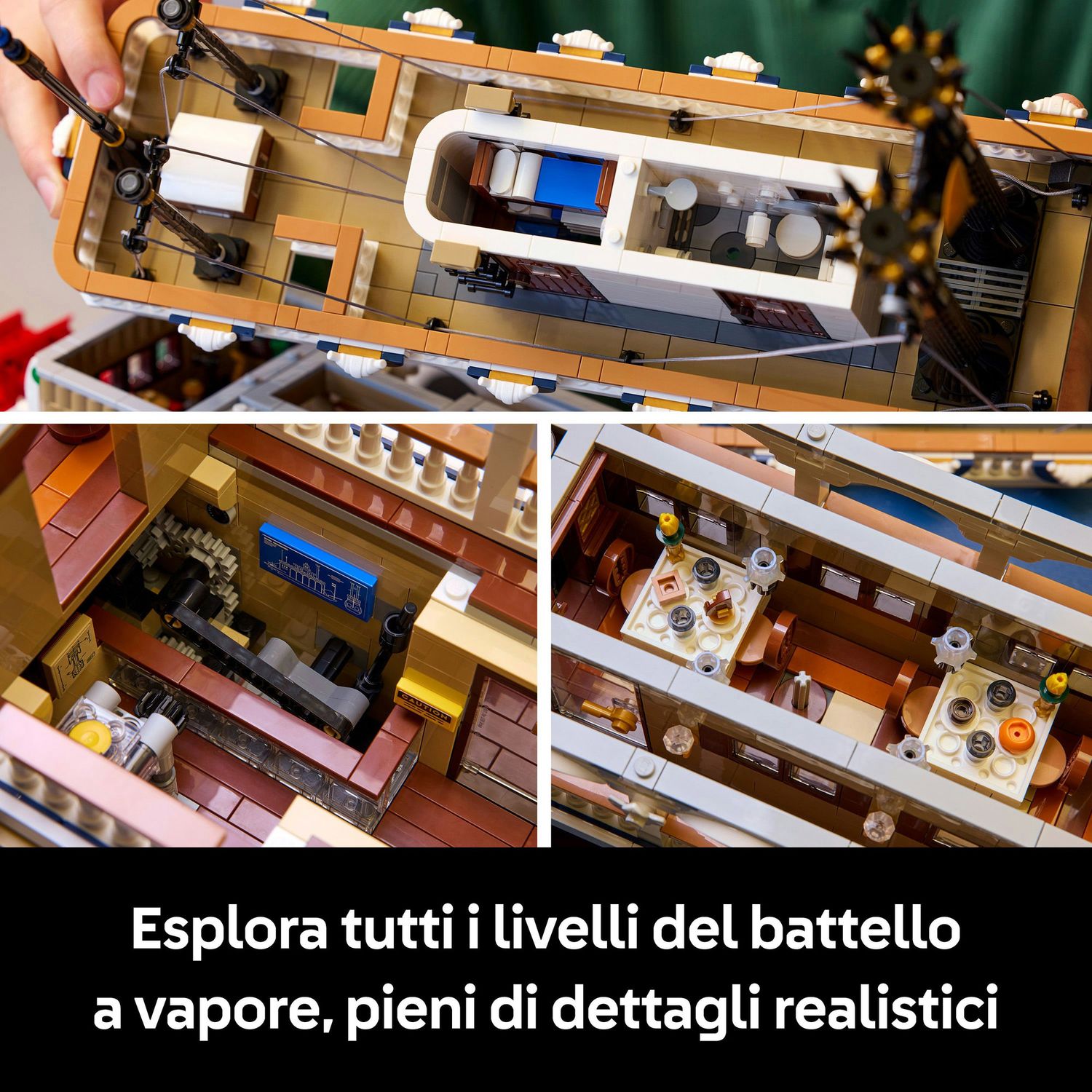 LEGO Ideas 21356 Battello A Vapore Fluviale - LEGO