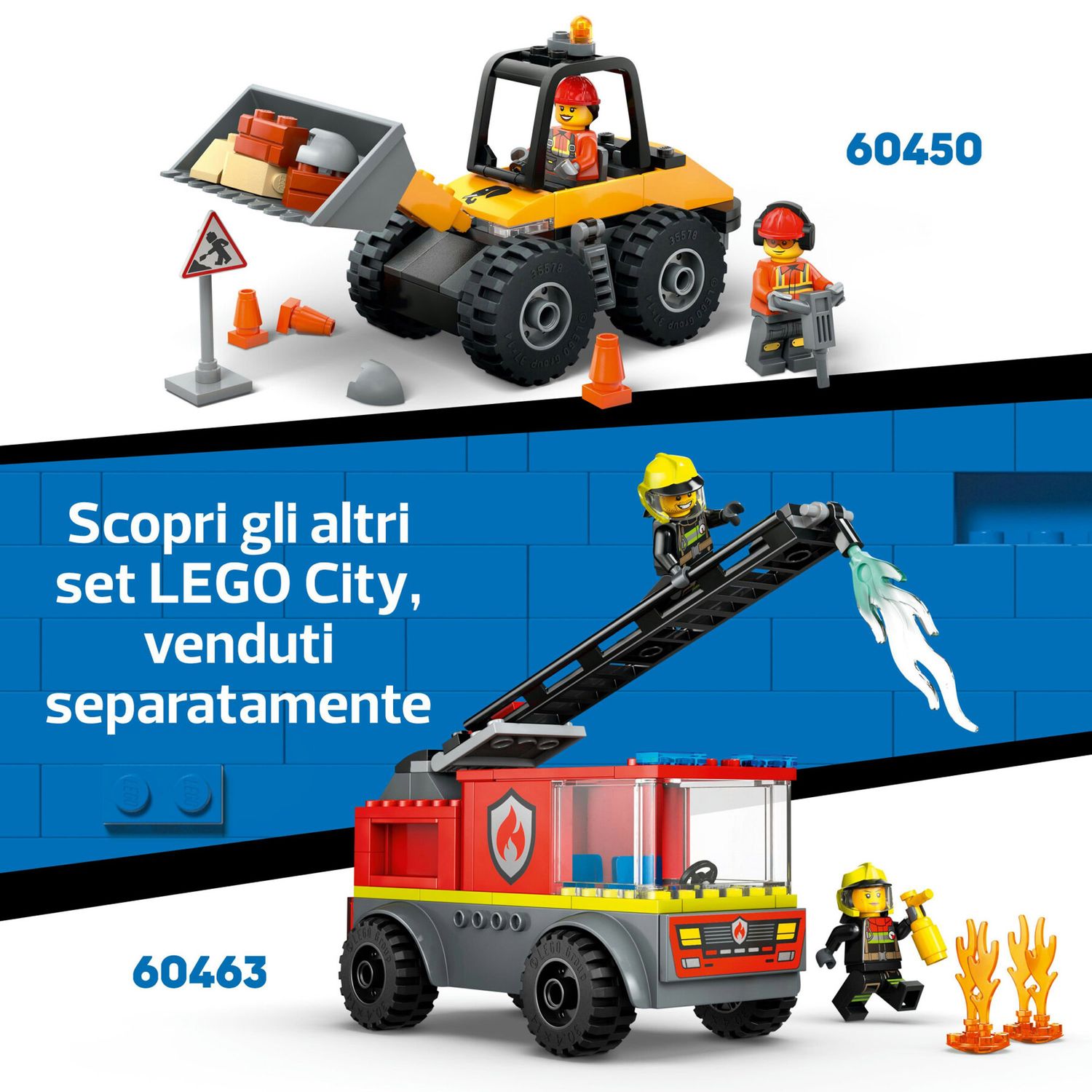 LEGO City 60461 Trattore Agricolo Rosso con Rimorchio e Pecore - LEGO