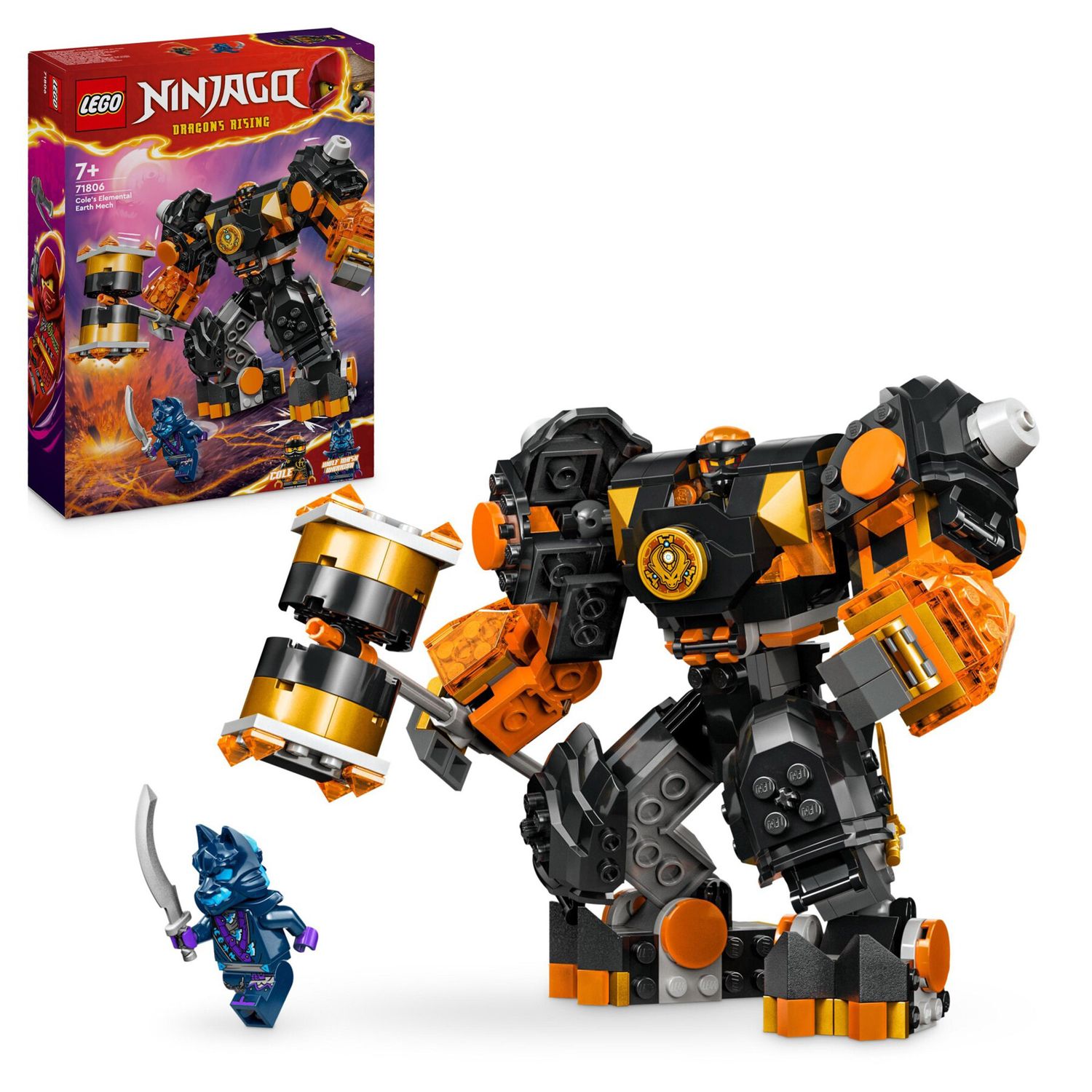 LEGO Ninjago 71806 Mech Elemento di Terra di Cole - LEGO