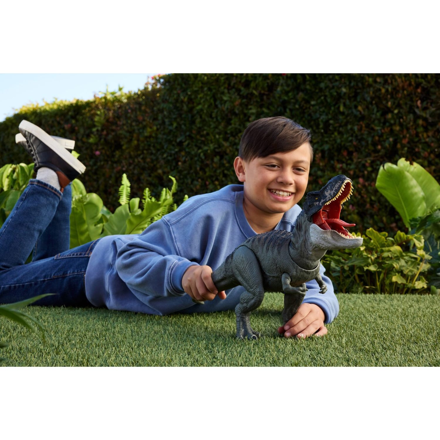 Jurassic World Divoratore Giurassico - Dinosauro con Morso Continuo, Luci e Suoni – Mattel - Jurassic World