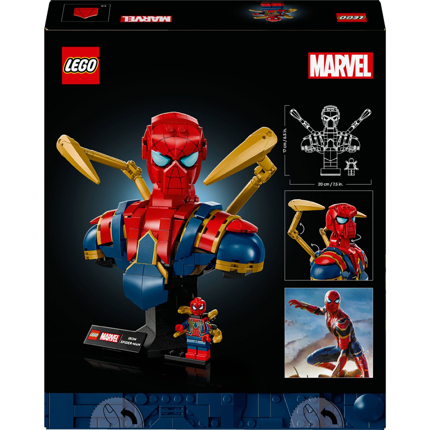 LEGO Marvel 76326 Busto di Iron Spider-Man - LEGO, Marvel