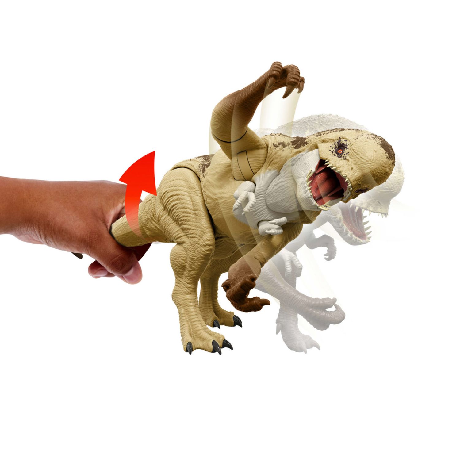Jurassic World Distortus Rex, Dinosauro con Ruggito e Attacchi Fedele al Film, Mattel - Jurassic World
