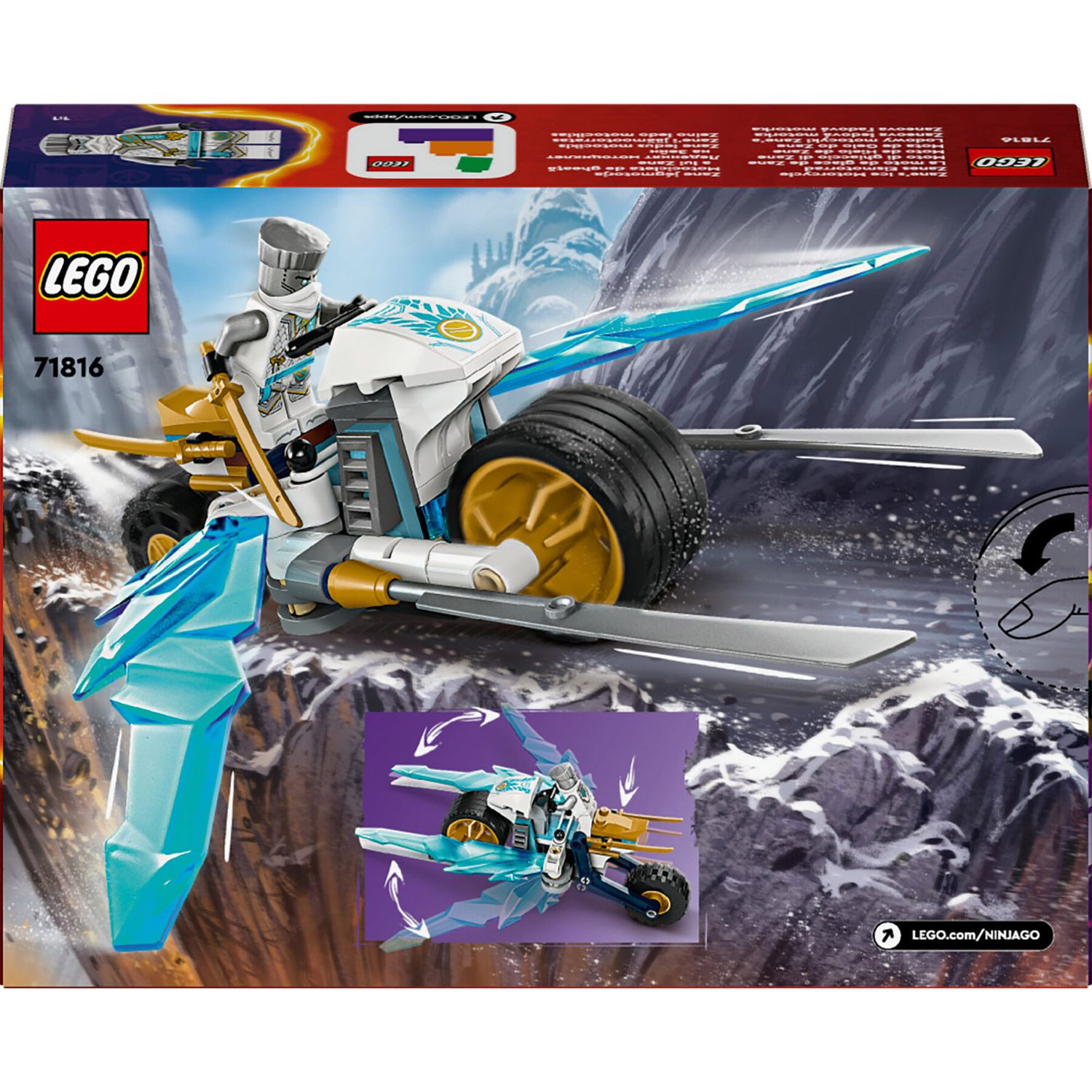 LEGO Ninjago 71816 Moto di Ghiaccio di Zane - LEGO
