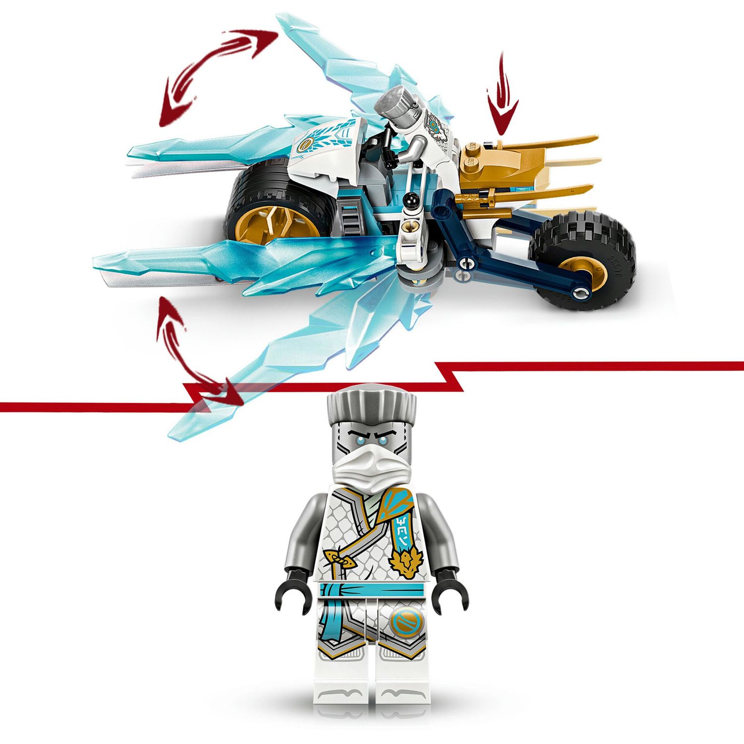 LEGO Ninjago 71816 Moto di Ghiaccio di Zane - LEGO
