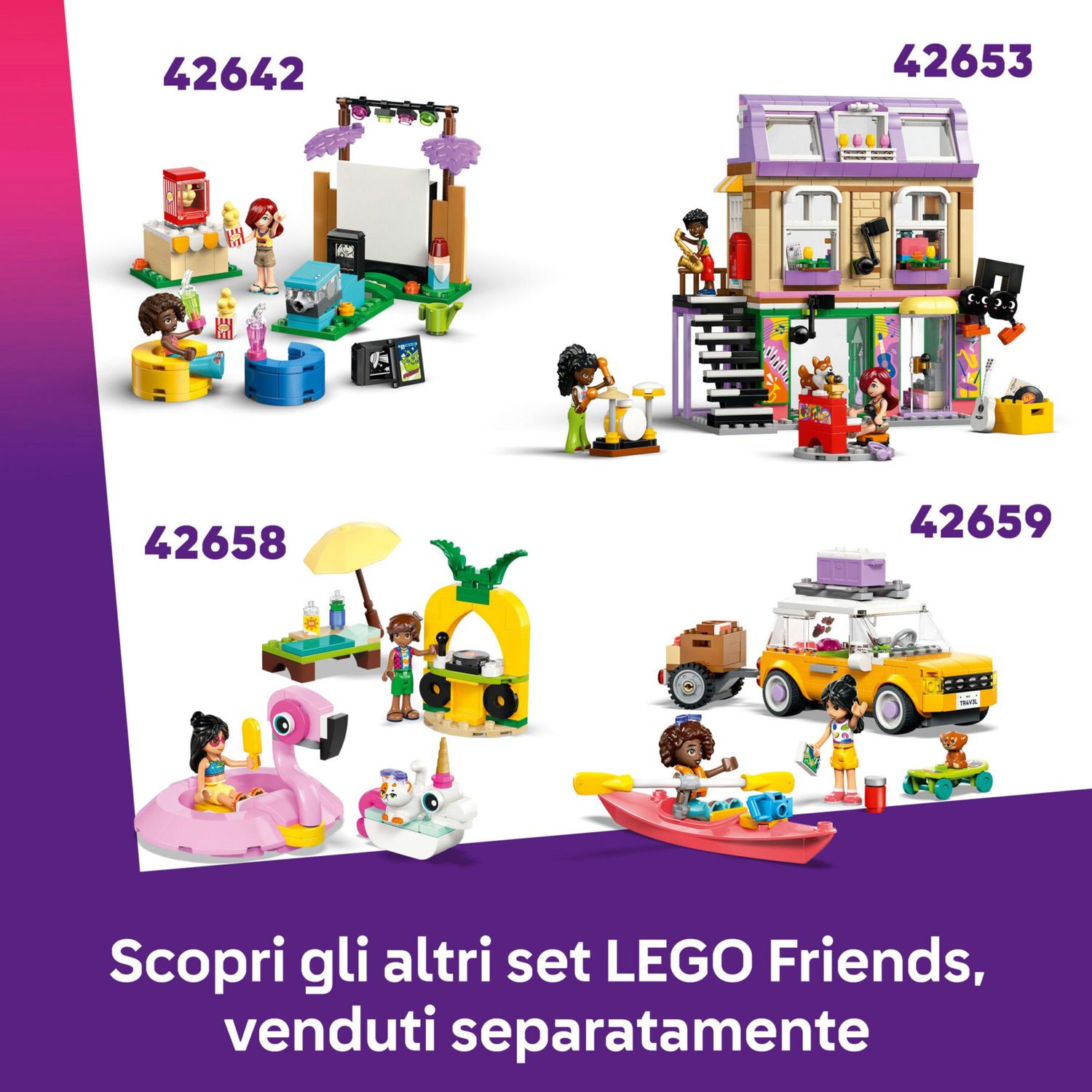 LEGO Friends 42648 Santuario Panda: Casa Albero, Veicolo, 2 Bambole - LEGO