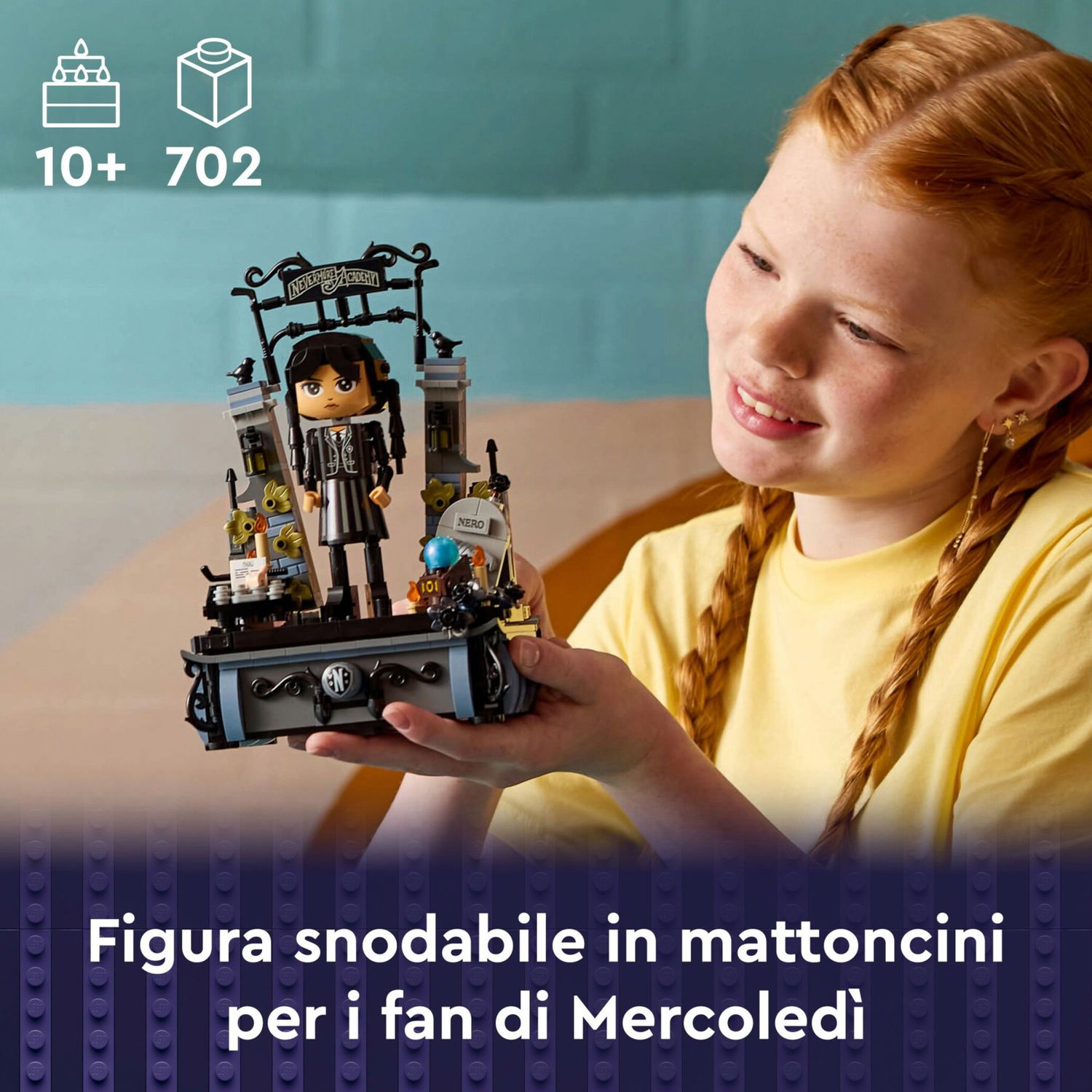 LEGO Wednesday 76780 Personaggio di Mercoledì Addams - LEGO