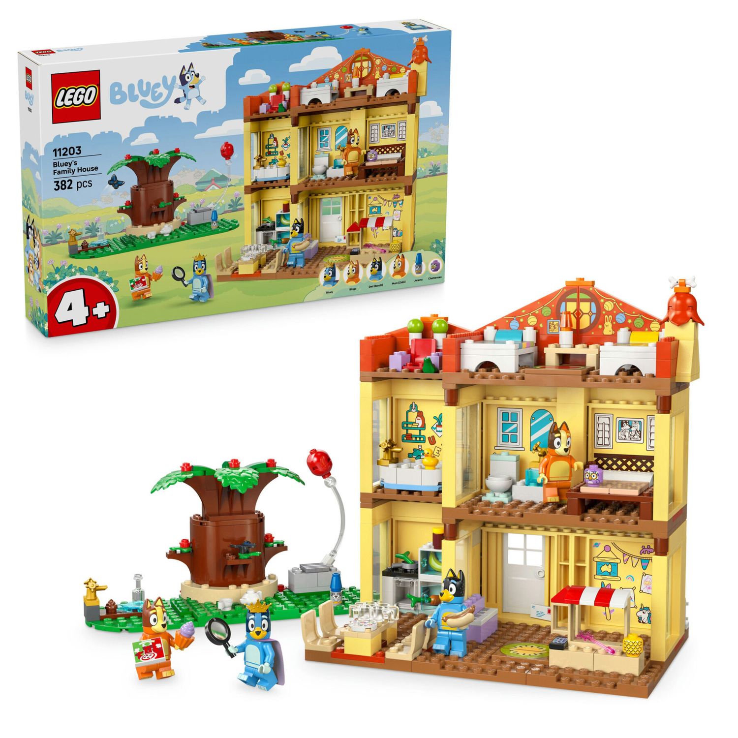 LEGO 11203 Bluey Casa con Giardino e 4 Minifigure - LEGO