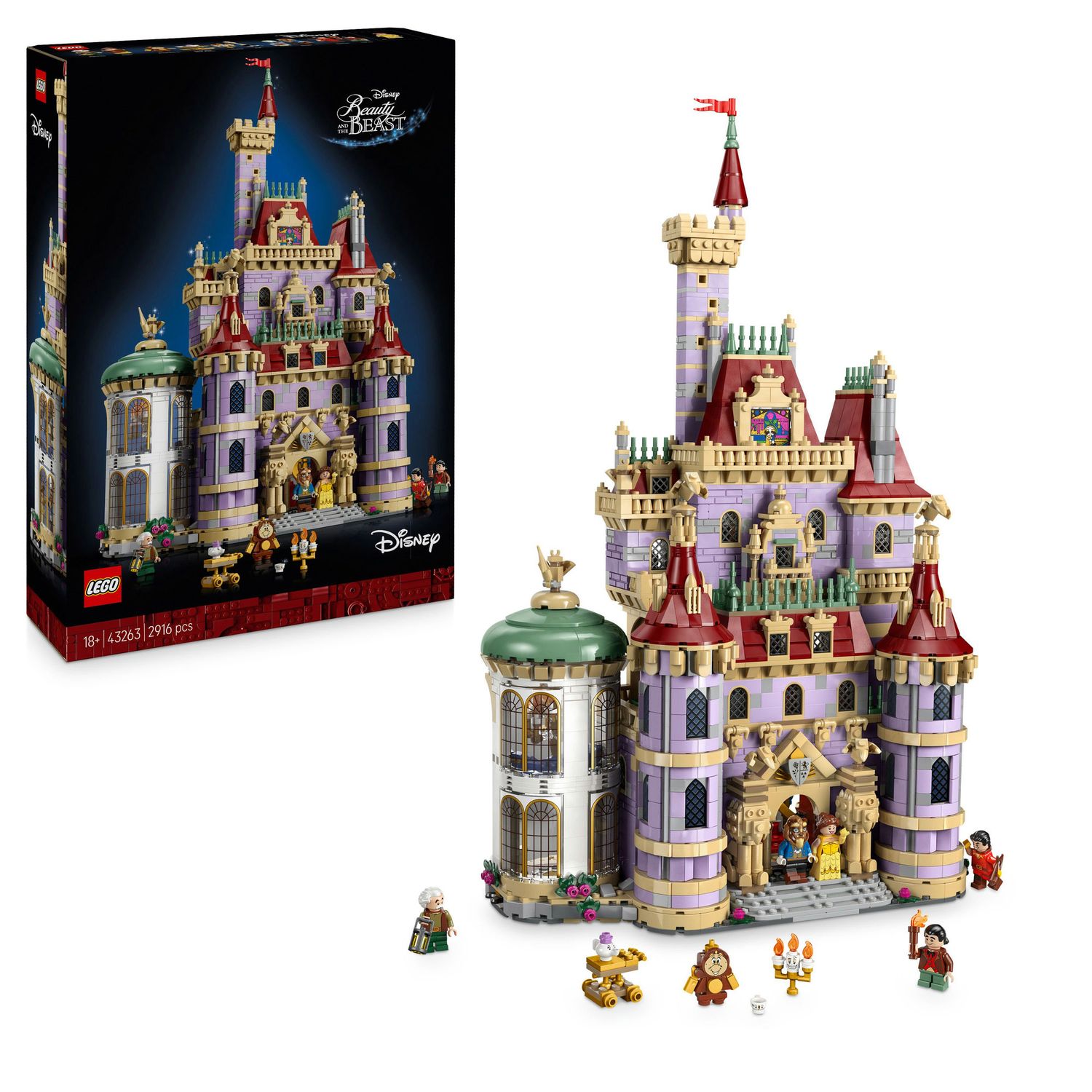LEGO Disney Princess 43263 Castello De La Bella e La Bestia - Disney, LEGO