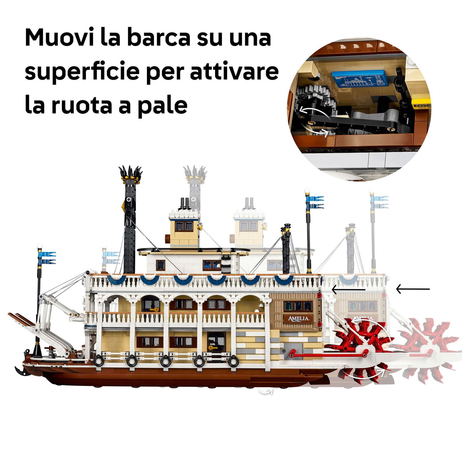 LEGO Ideas 21356 Battello A Vapore Fluviale - LEGO