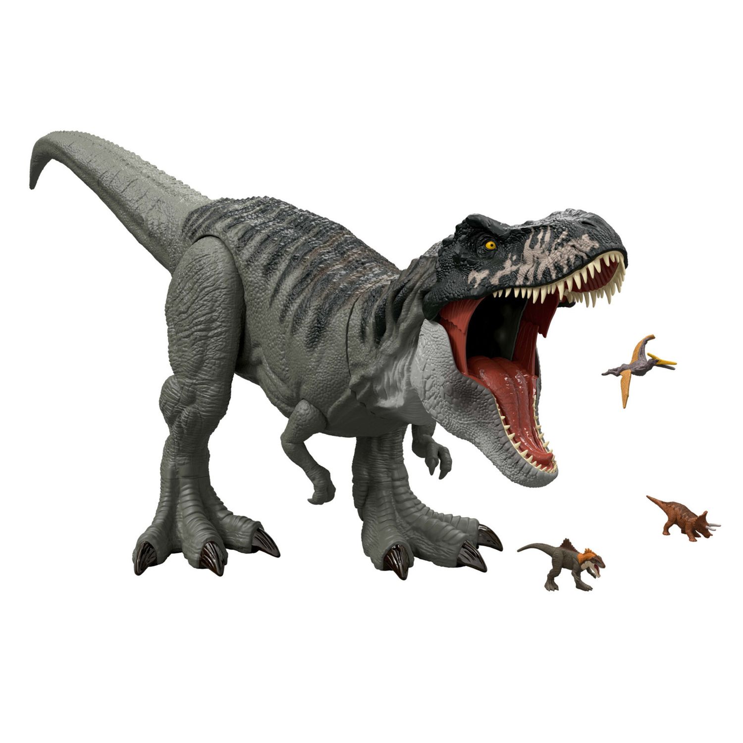 Jurassic World T-Rex Super Colossale, Dinosauro Gigante con 2 Mosse d’Attacco, Mattel - Jurassic World