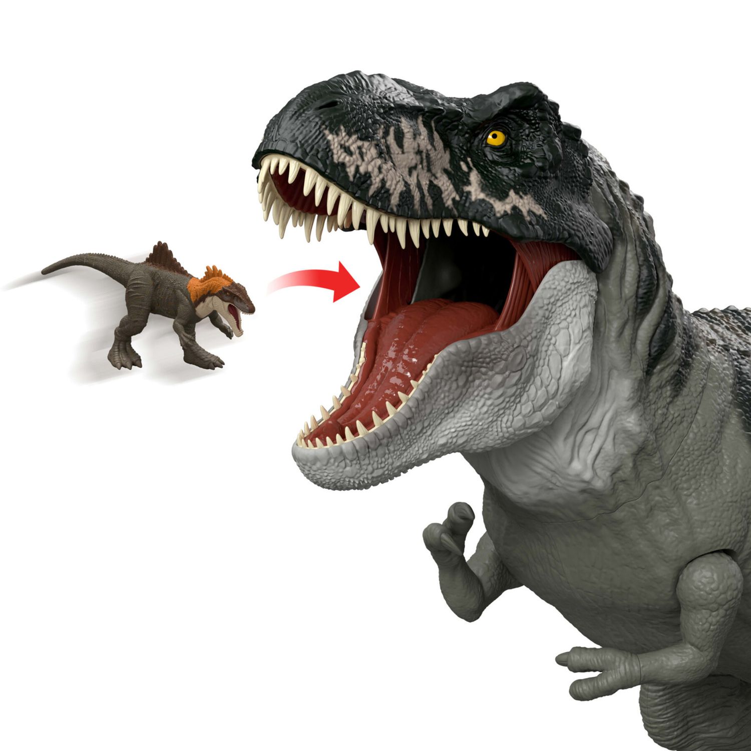 Jurassic World T-Rex Super Colossale, Dinosauro Gigante con 2 Mosse d’Attacco, Mattel - Jurassic World