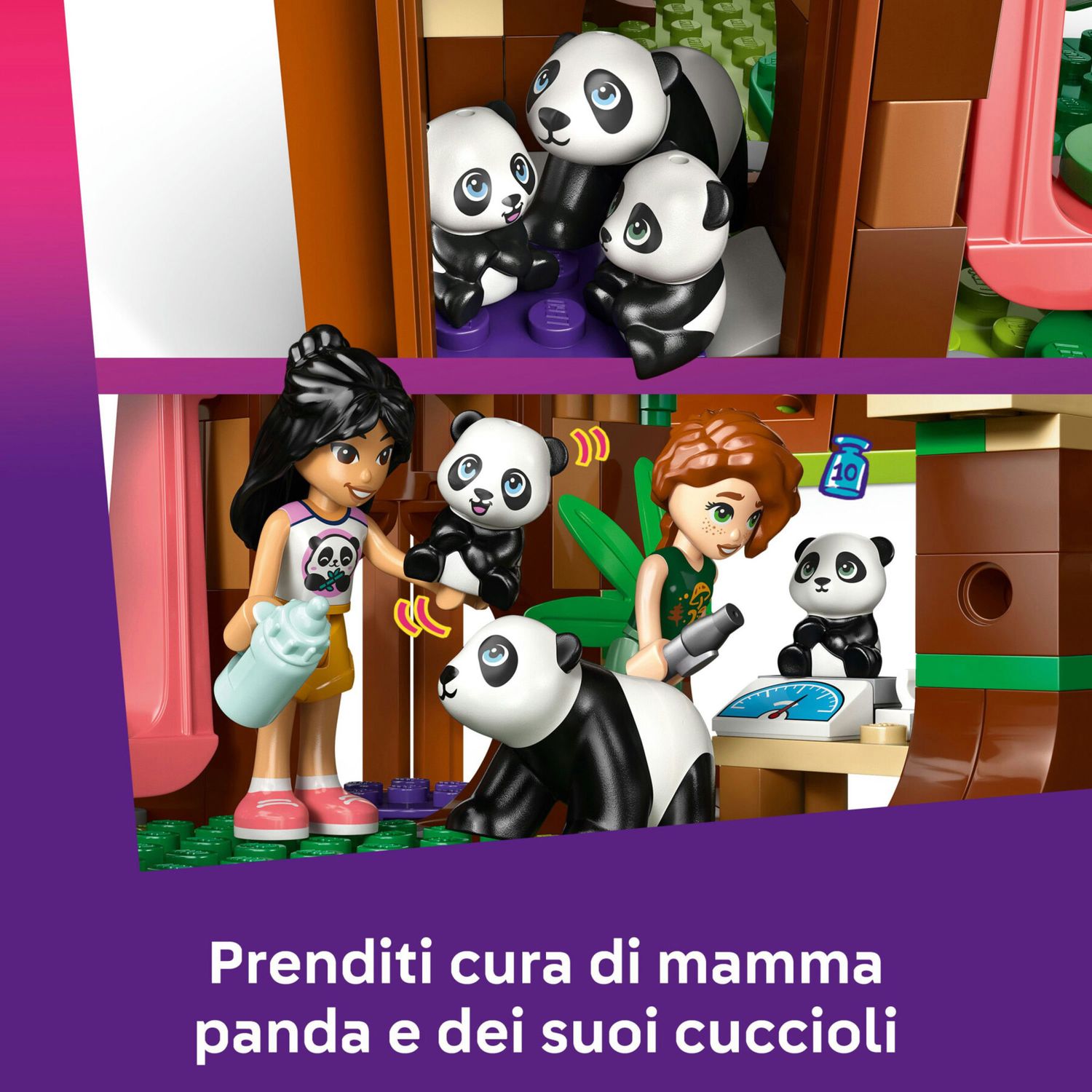 LEGO Friends 42648 Santuario Panda: Casa Albero, Veicolo, 2 Bambole - LEGO