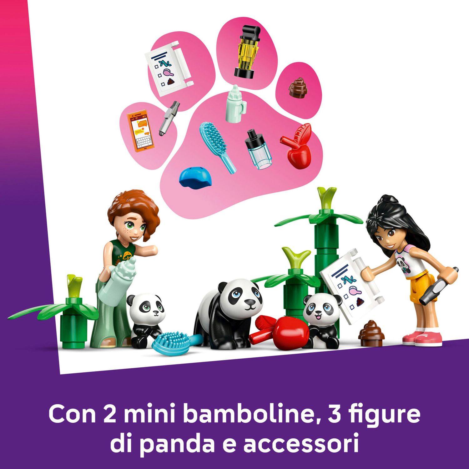 LEGO Friends 42648 Santuario Panda: Casa Albero, Veicolo, 2 Bambole - LEGO