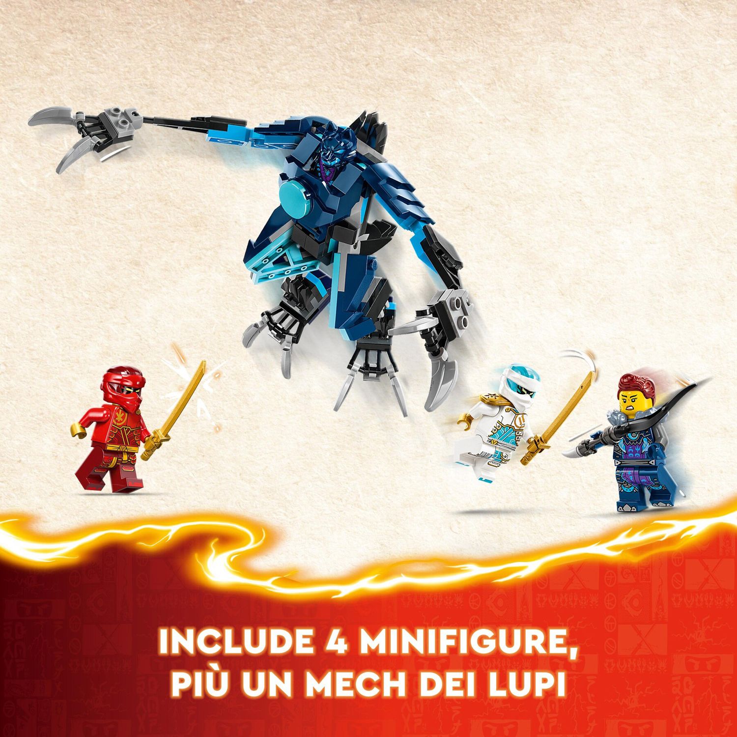 LEGO Ninjago 71808 Mech Elemento Fuoco di Ka - LEGO