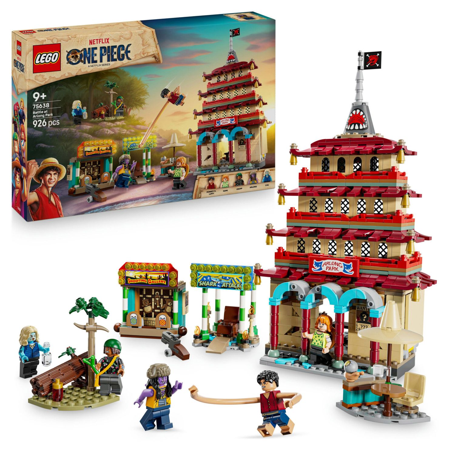 LEGO One Piece 75638 Battaglia Ad Arlong Park con 5 Figure - One Piece, LEGO