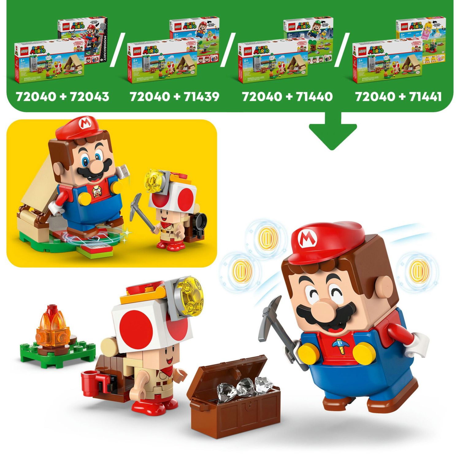 LEGO Super Mario 72040 Campeggio con Capitan Toad - LEGO, Super Mario