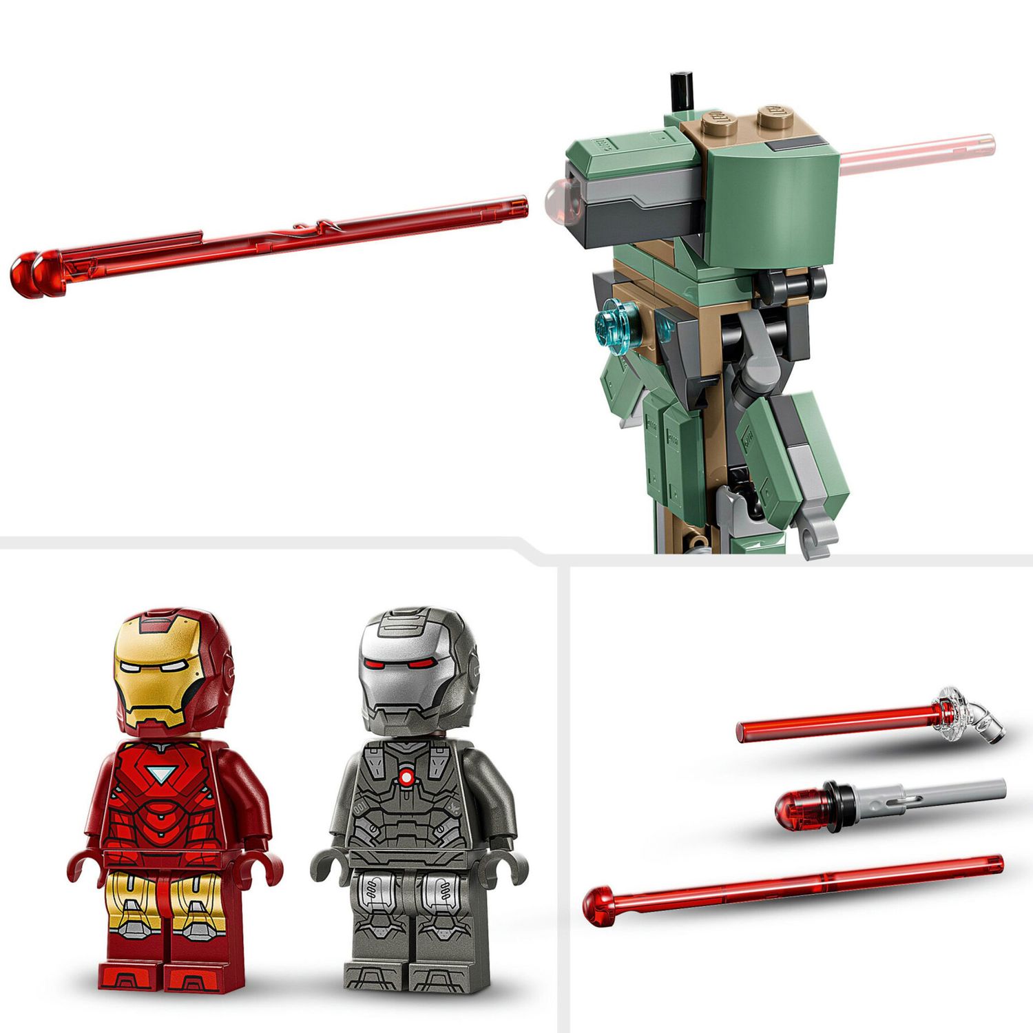 LEGO Marvel 76320 Iron Man e War Machine vs Droni con Action Figure - LEGO, Marvel