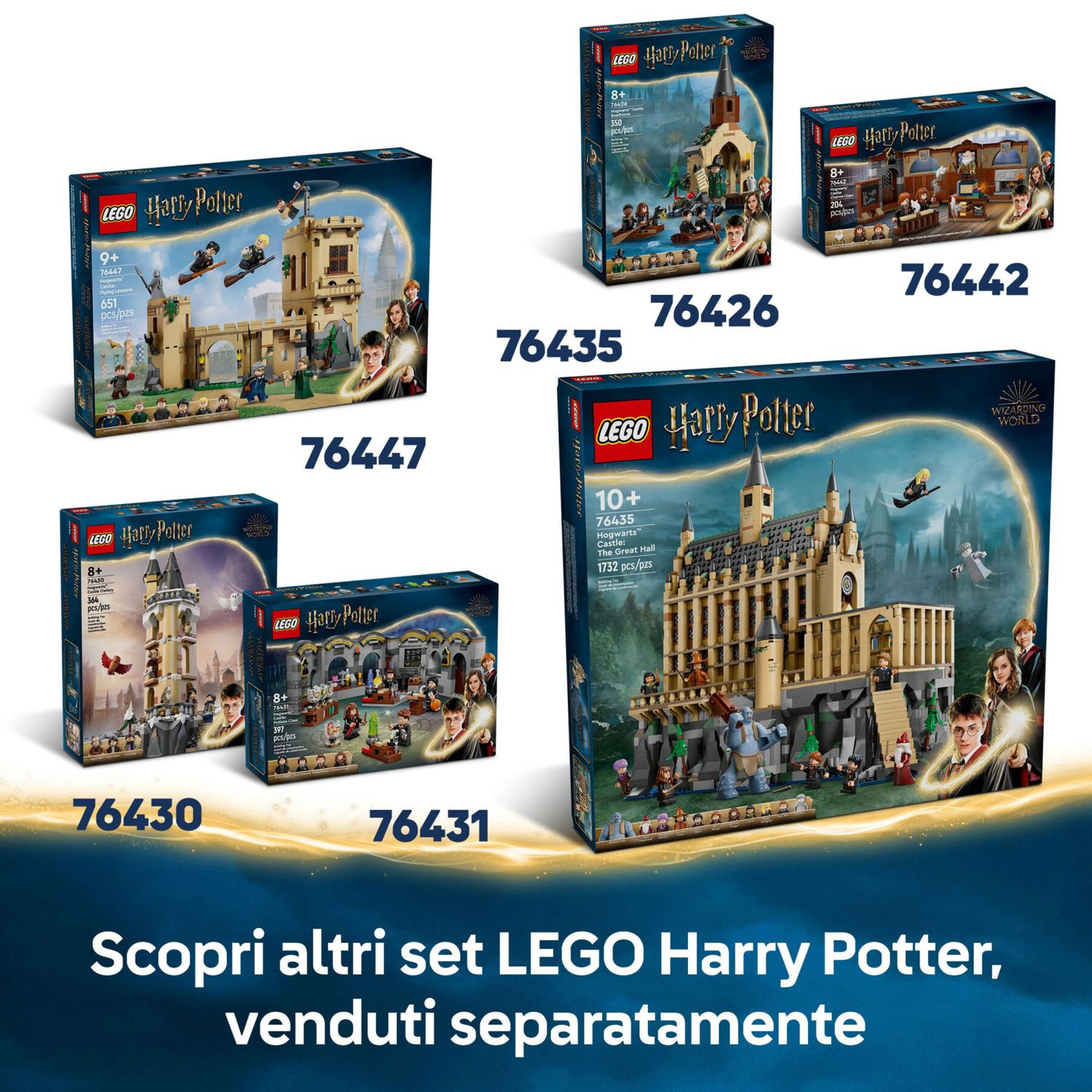 LEGO Harry Potter 76441 Duellanti Hogwarts Castello con 4 Minifigure - Harry Potter, LEGO