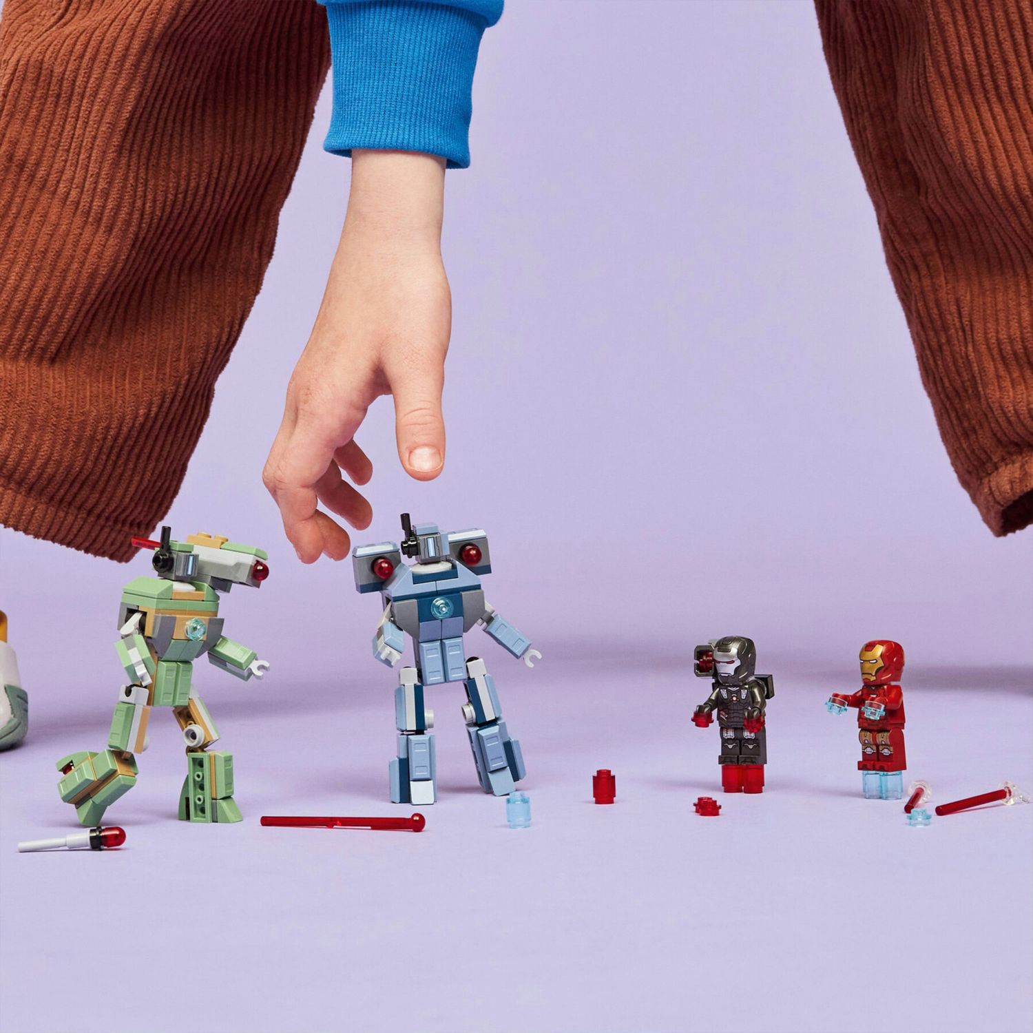 LEGO Marvel 76320 Iron Man e War Machine vs Droni con Action Figure - LEGO, Marvel