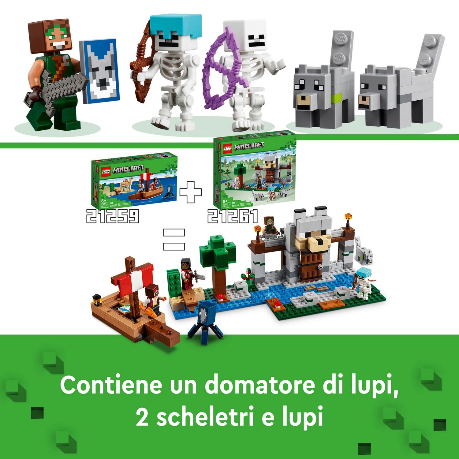 LEGO Minecraft 21261 Il Castello Del Lupo - LEGO, Minecraft