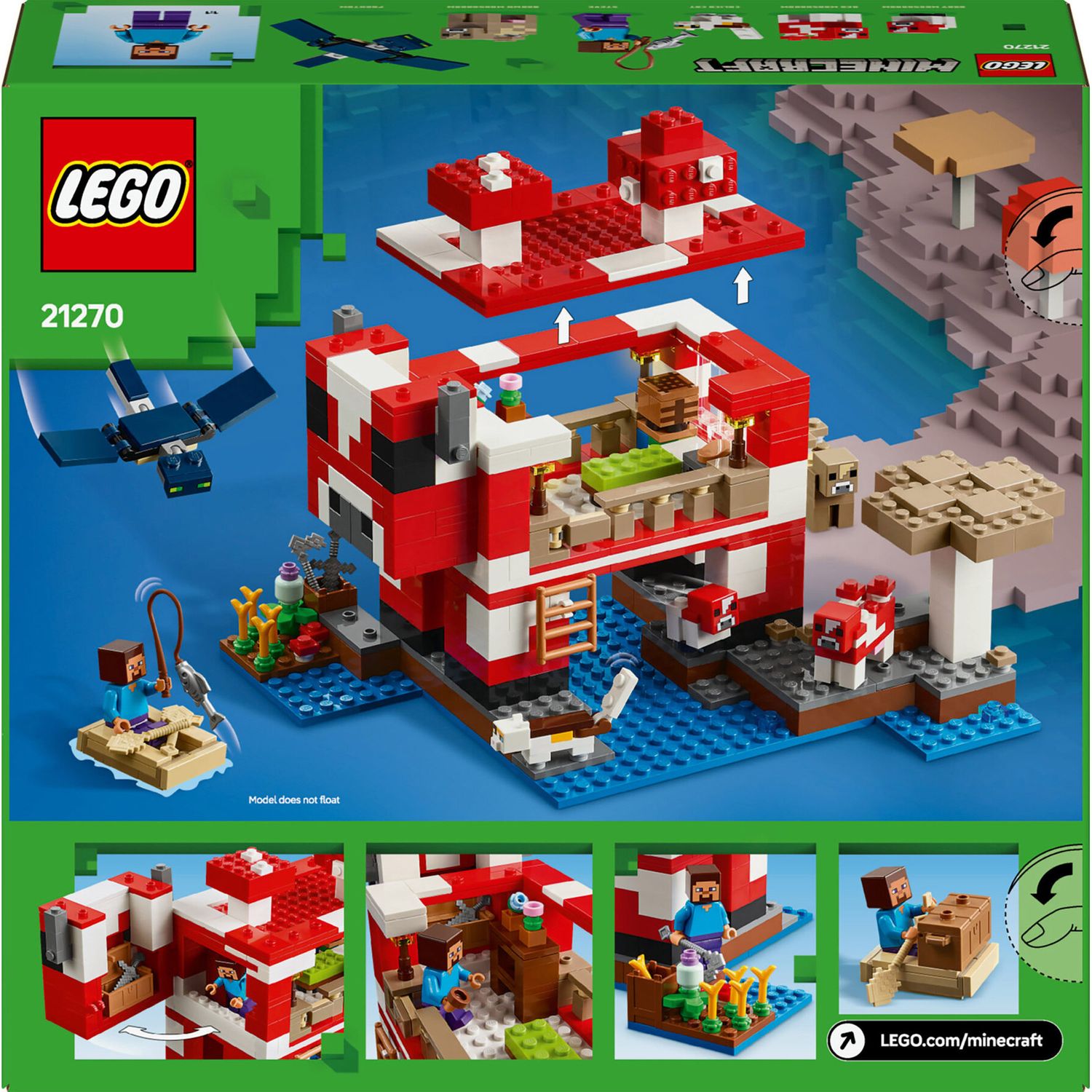 LEGO Minecraft 21270 La Casa Del Mooshroom - LEGO, Minecraft