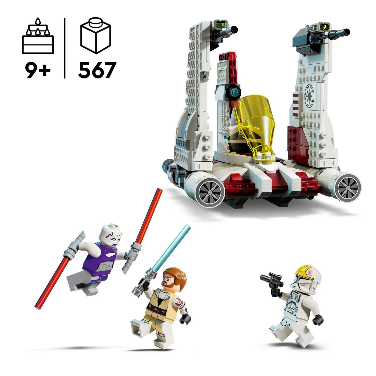 LEGO Star Wars 75432 V-19 Torrent con 3 Minifigure e Spade Laser - LEGO, Star Wars
