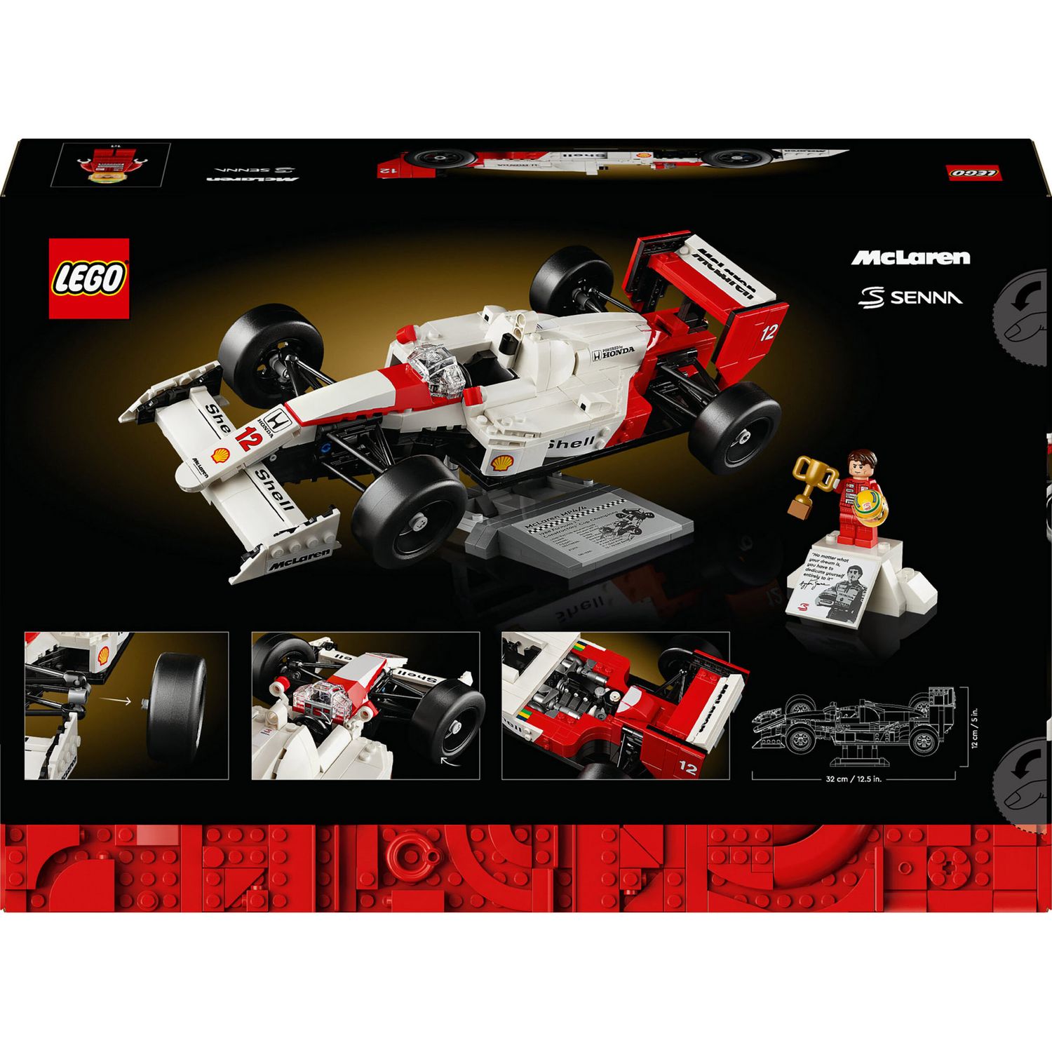 LEGO Icons 10330 Mclaren Mp4/4 e Ayrton Senna - LEGO