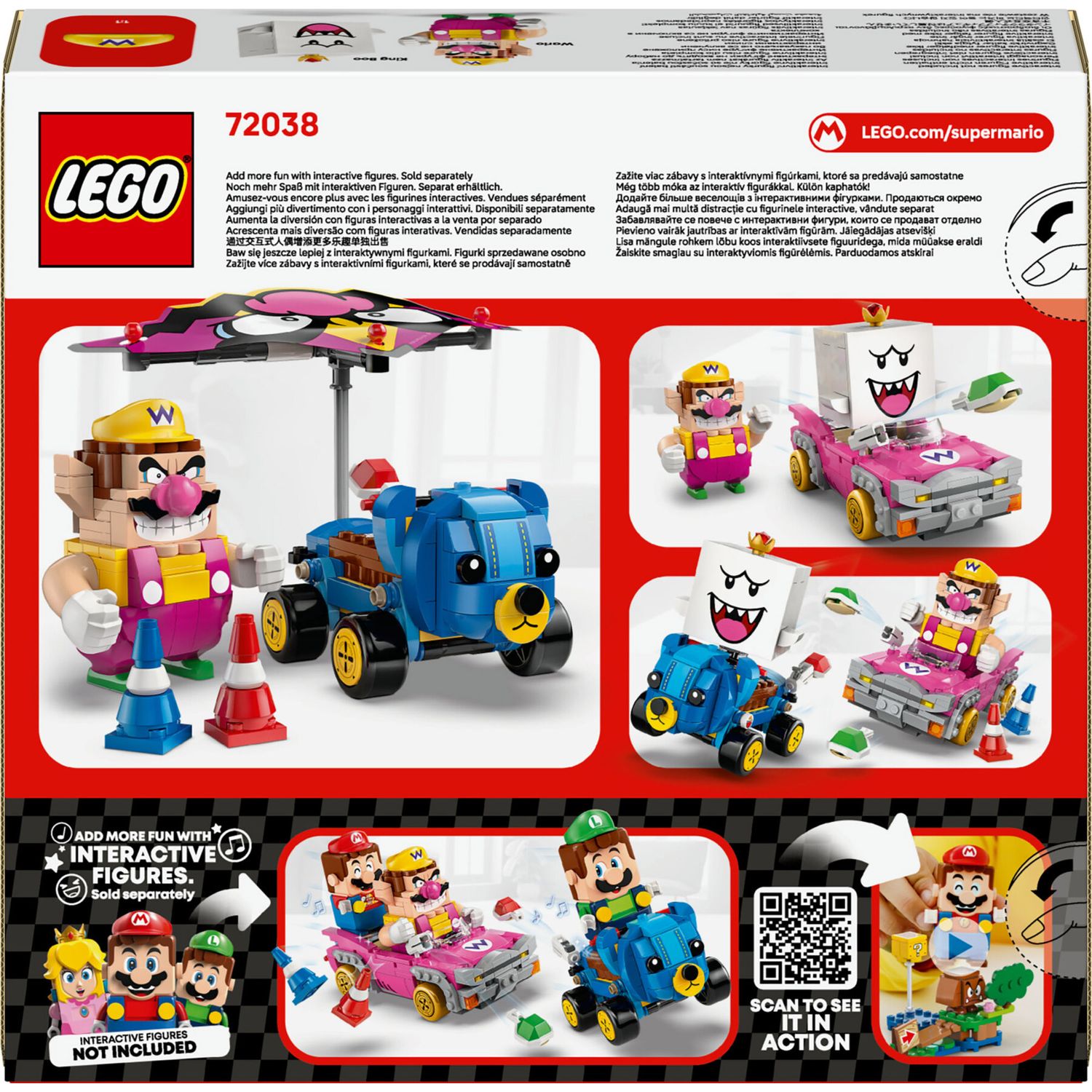 LEGO 72038 Mario Kart Wario vs Re Boo con 2 Veicoli - LEGO, Super Mario