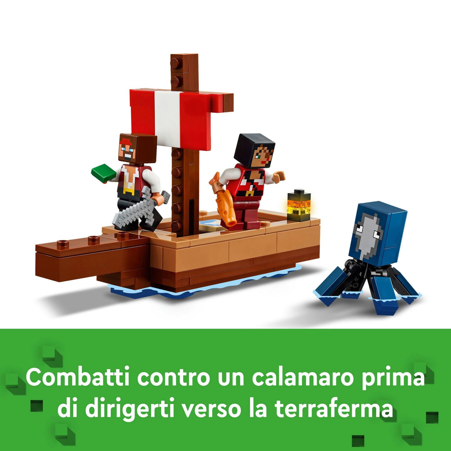 LEGO Minecraft 21259 Il Viaggio Del Galeone dei Pirati - LEGO, Minecraft