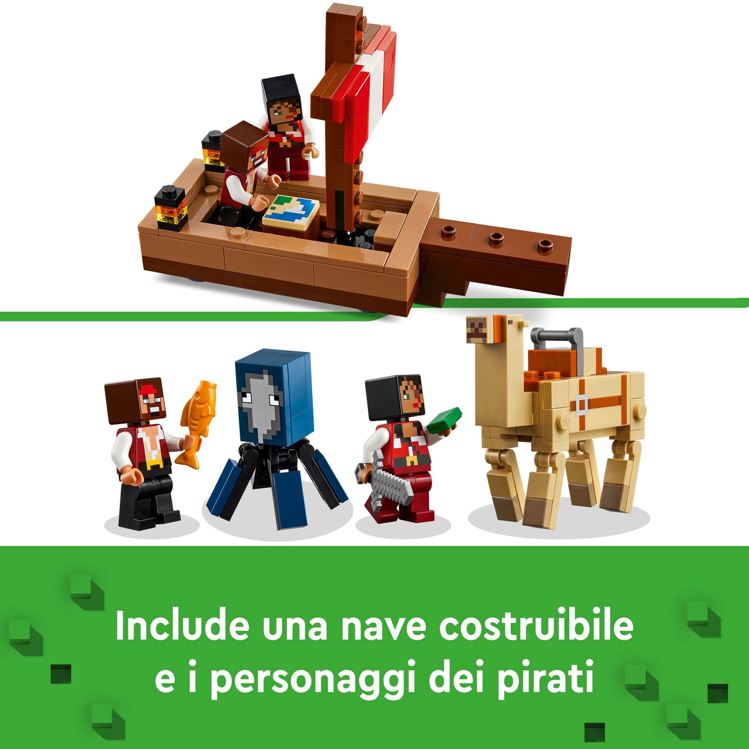LEGO Minecraft 21259 Il Viaggio Del Galeone dei Pirati - LEGO, Minecraft