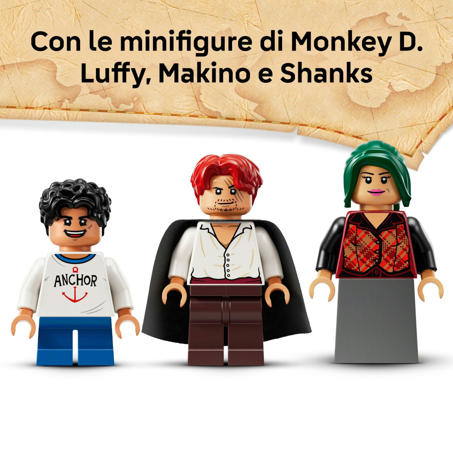 LEGO One Piece 75636 La Capanna Del Villaggio Foosha con Barca Giocattolo - One Piece, LEGO