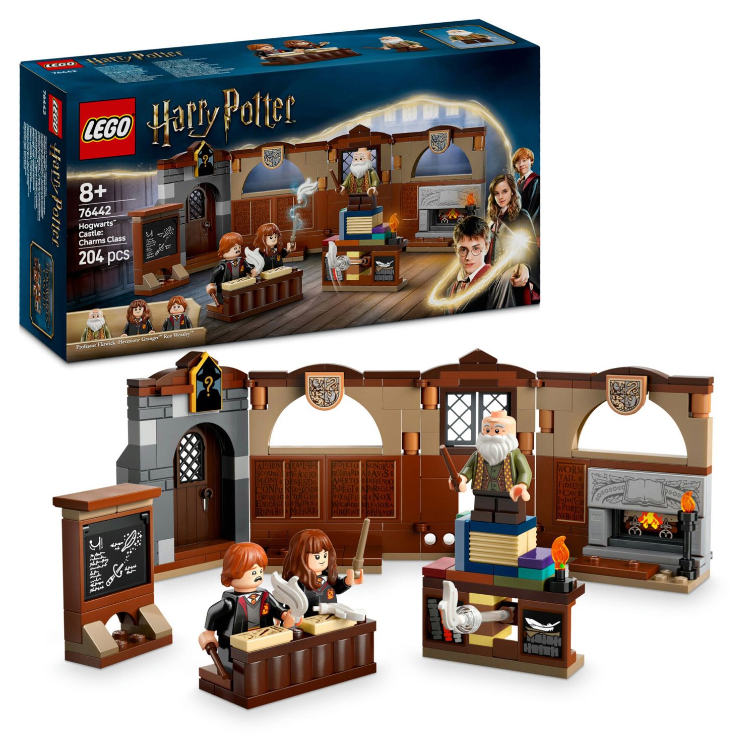 LEGO Harry Potter 76442 Lezione Incantesimi Hogwarts Set con 3 Minifigure - Harry Potter, LEGO