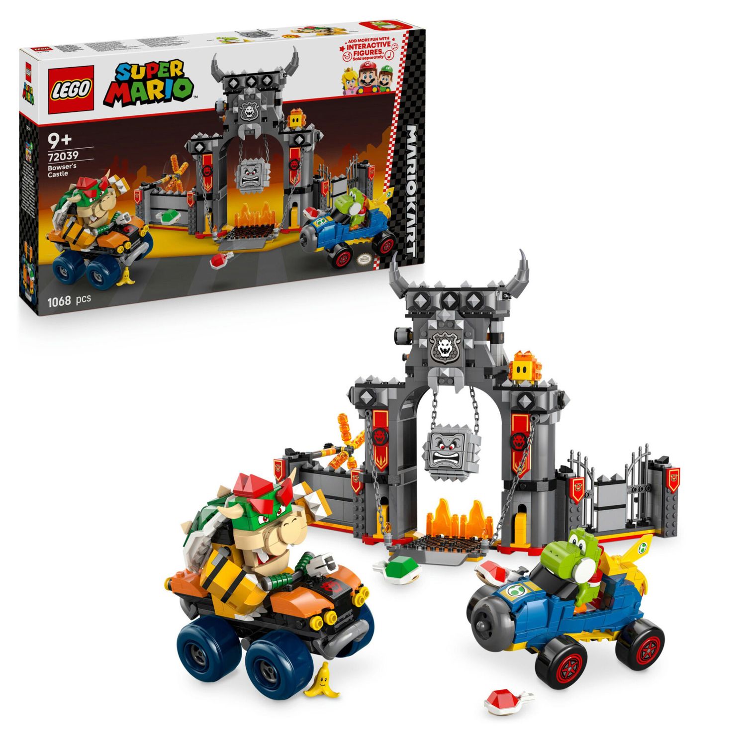 LEGO 72039 Mario Kart Castello di Bowser con 2 Macchine - LEGO, Super Mario