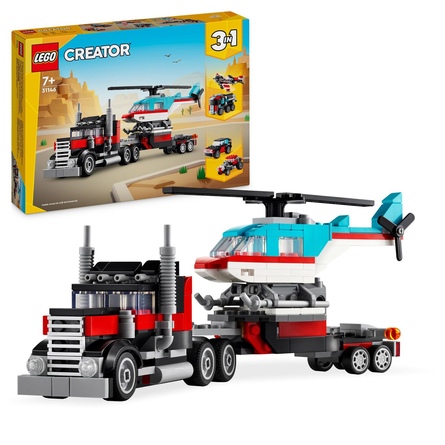 LEGO Creator 31146 3 in 1 Autocarro con Elicottero - LEGO