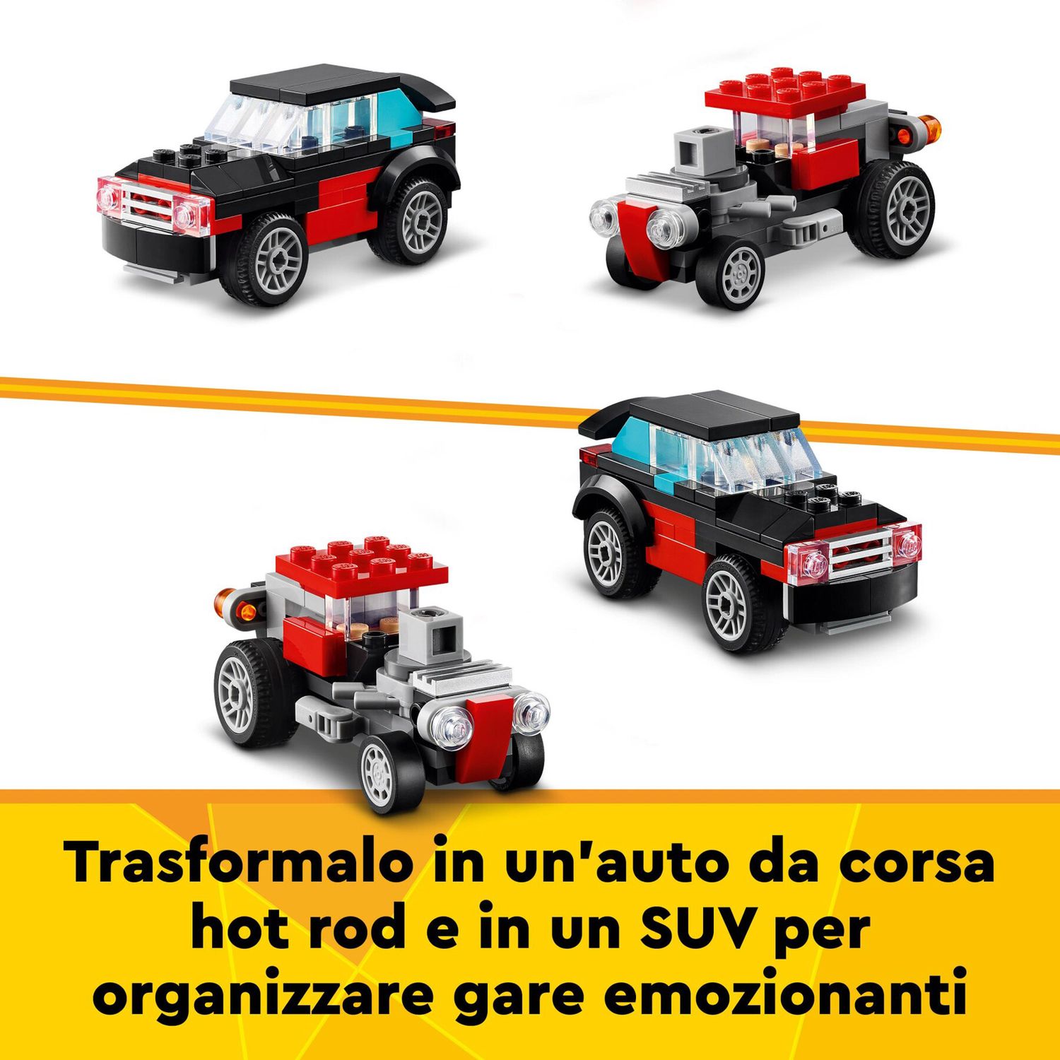 LEGO Creator 31146 3 in 1 Autocarro con Elicottero - LEGO