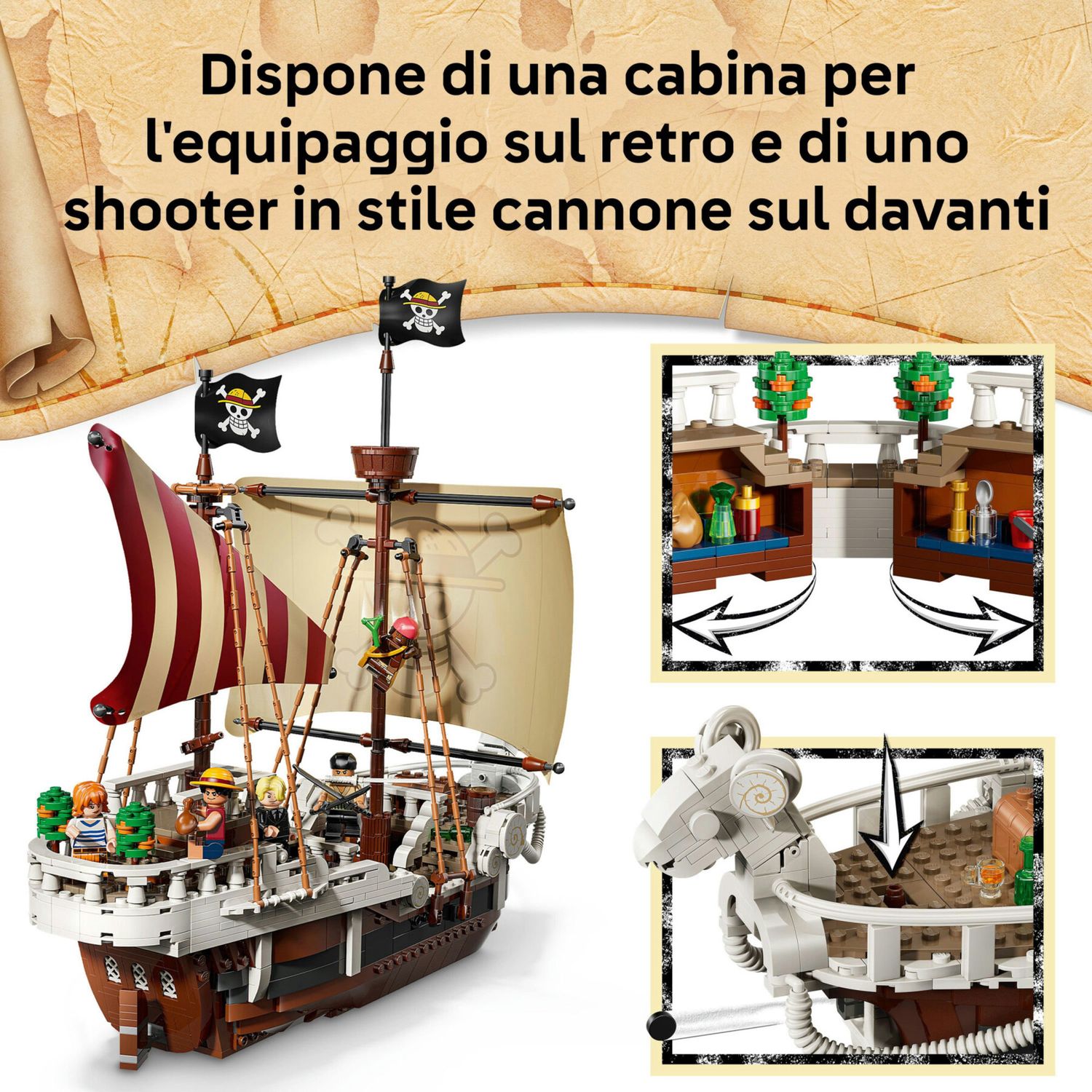 LEGO One Piece 75639 La Nave Pirata Going Merry - One Piece, LEGO