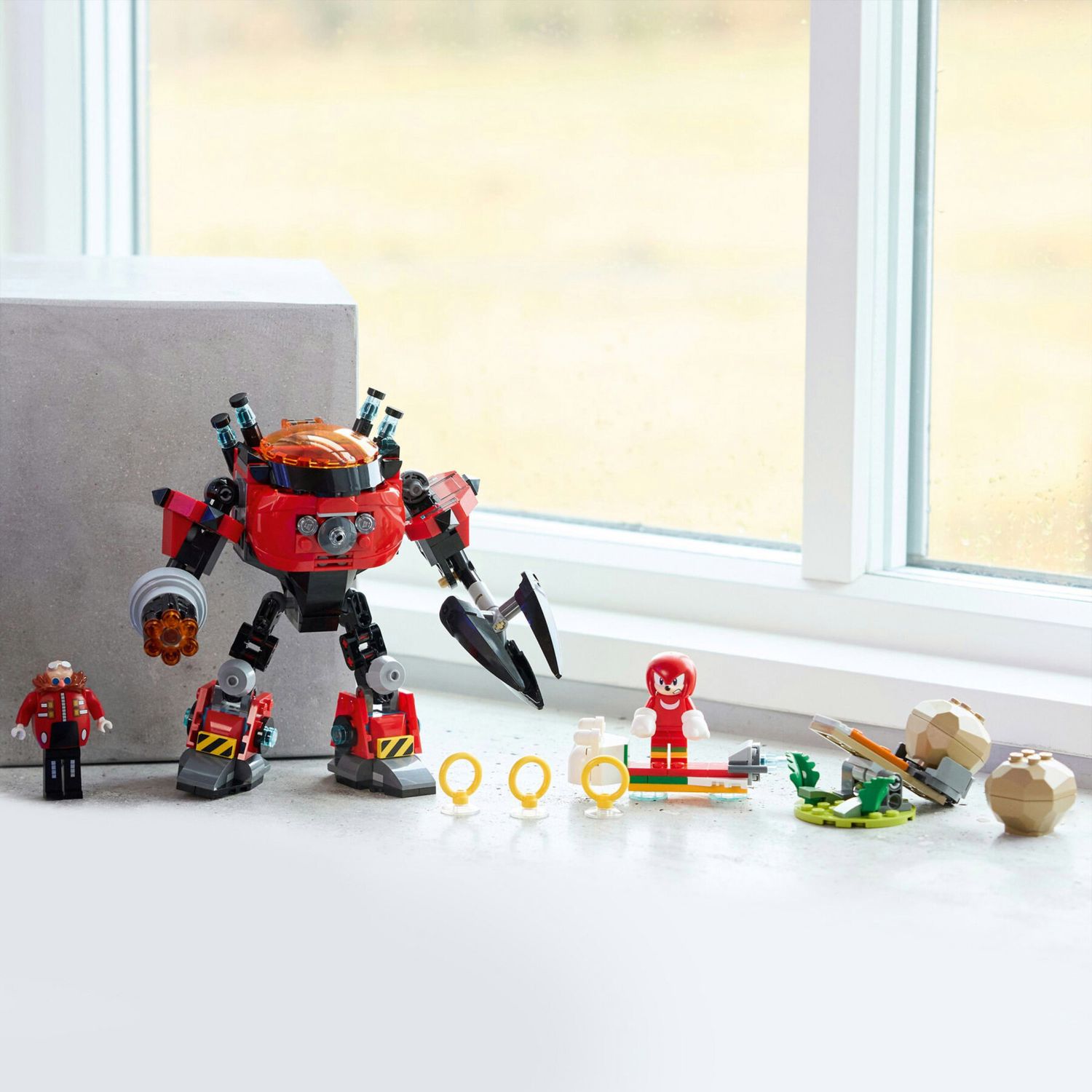 LEGO Sonic 77005 Knuckles vs Mech Egg Crusher con 2 Minifigure - LEGO, Sonic