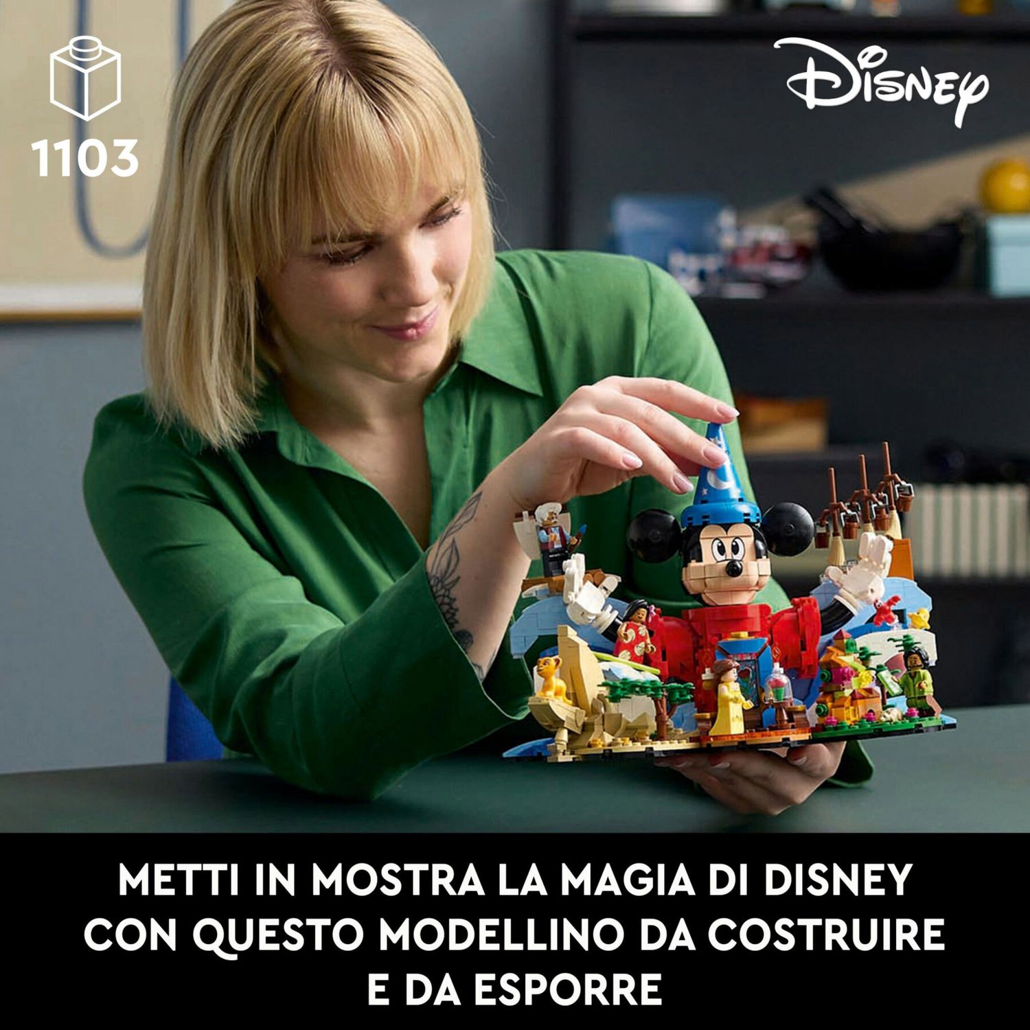 LEGO Ideas 21352 Magia Disney, Set Da Collezione Per Adulti Da Costruire con Personaggi - Disney, LEGO
