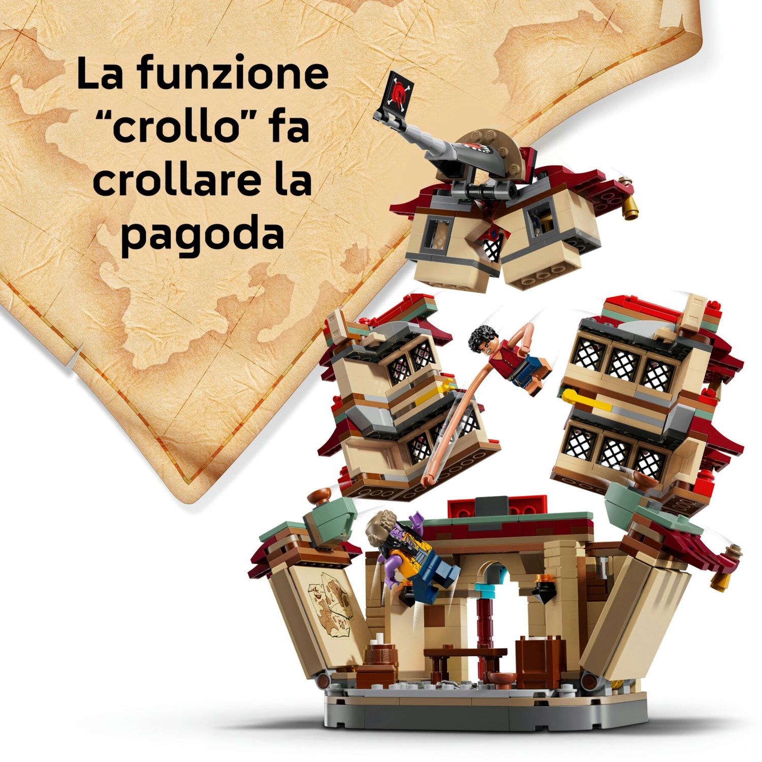 LEGO One Piece 75638 Battaglia Ad Arlong Park con 5 Figure - One Piece, LEGO