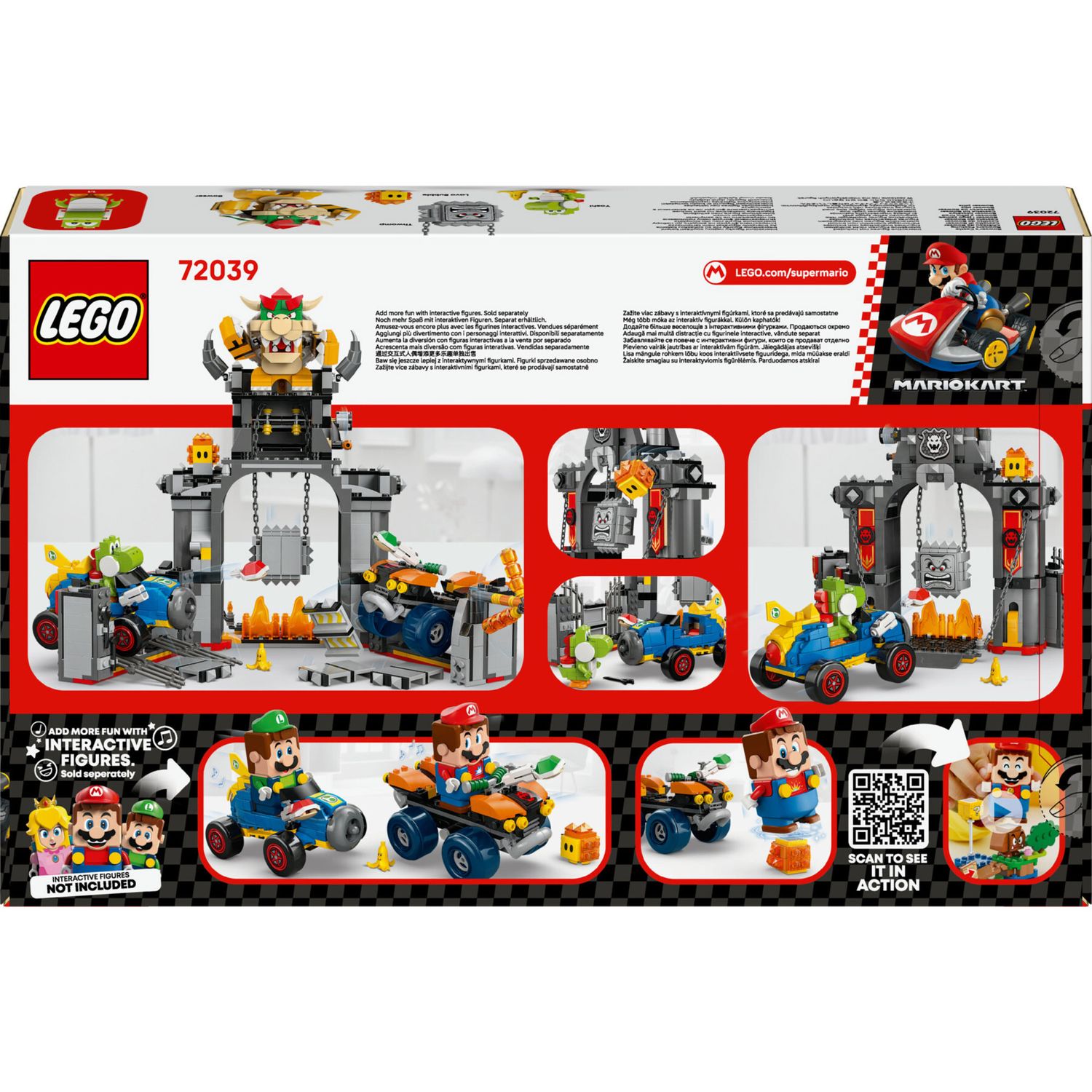 LEGO 72039 Mario Kart Castello di Bowser con 2 Macchine - LEGO, Super Mario