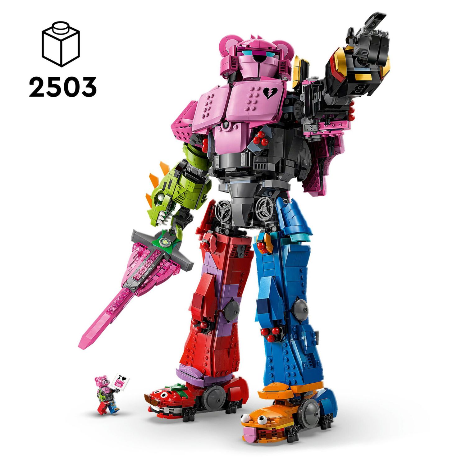 LEGO Fortnite 77078 Leader Squadra Mecha Da Esposizione con Minifigure - Fortnite, LEGO