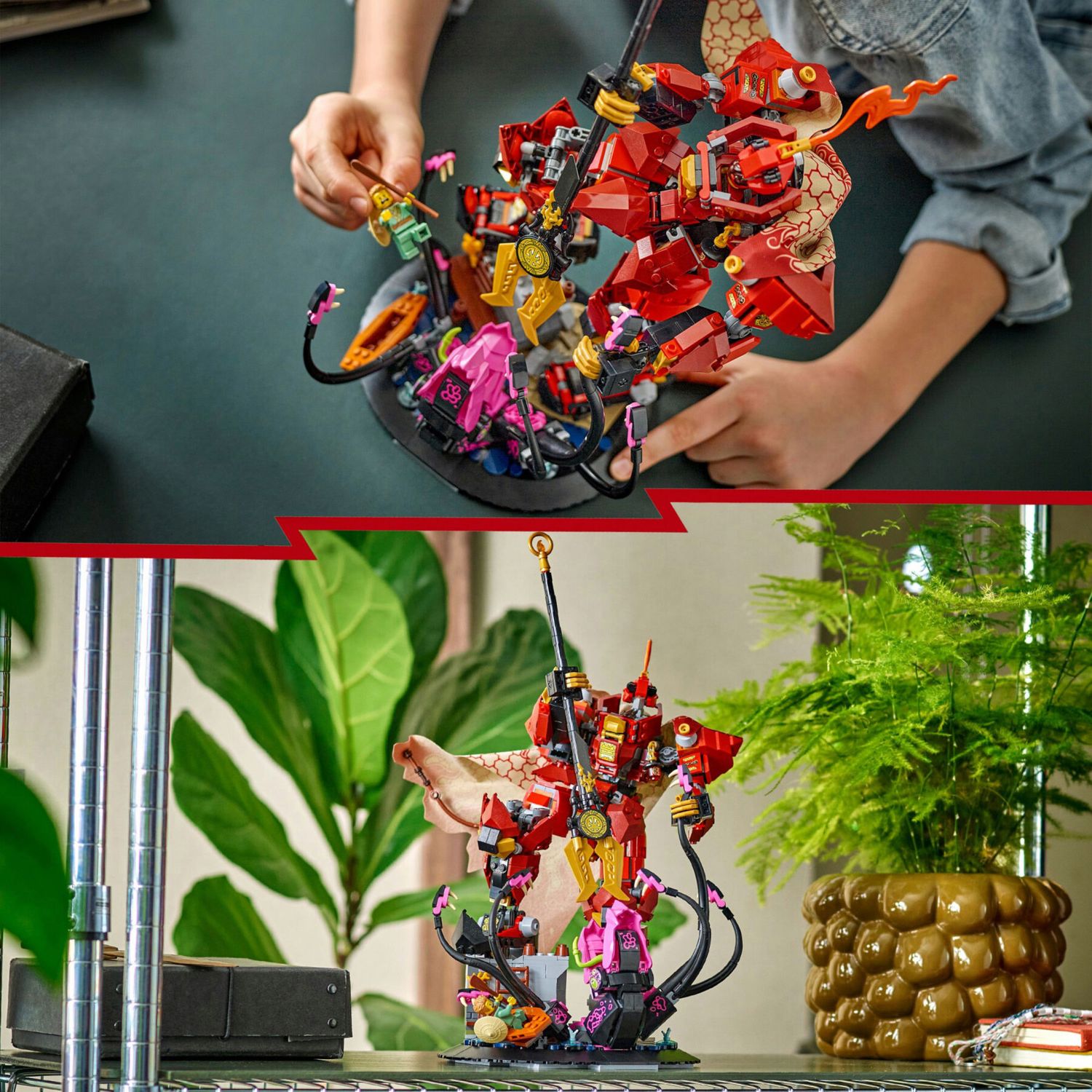 LEGO Ninjago 71846 Mech Cavaliere Fuoco: Robot, Minifigure 14+ - LEGO