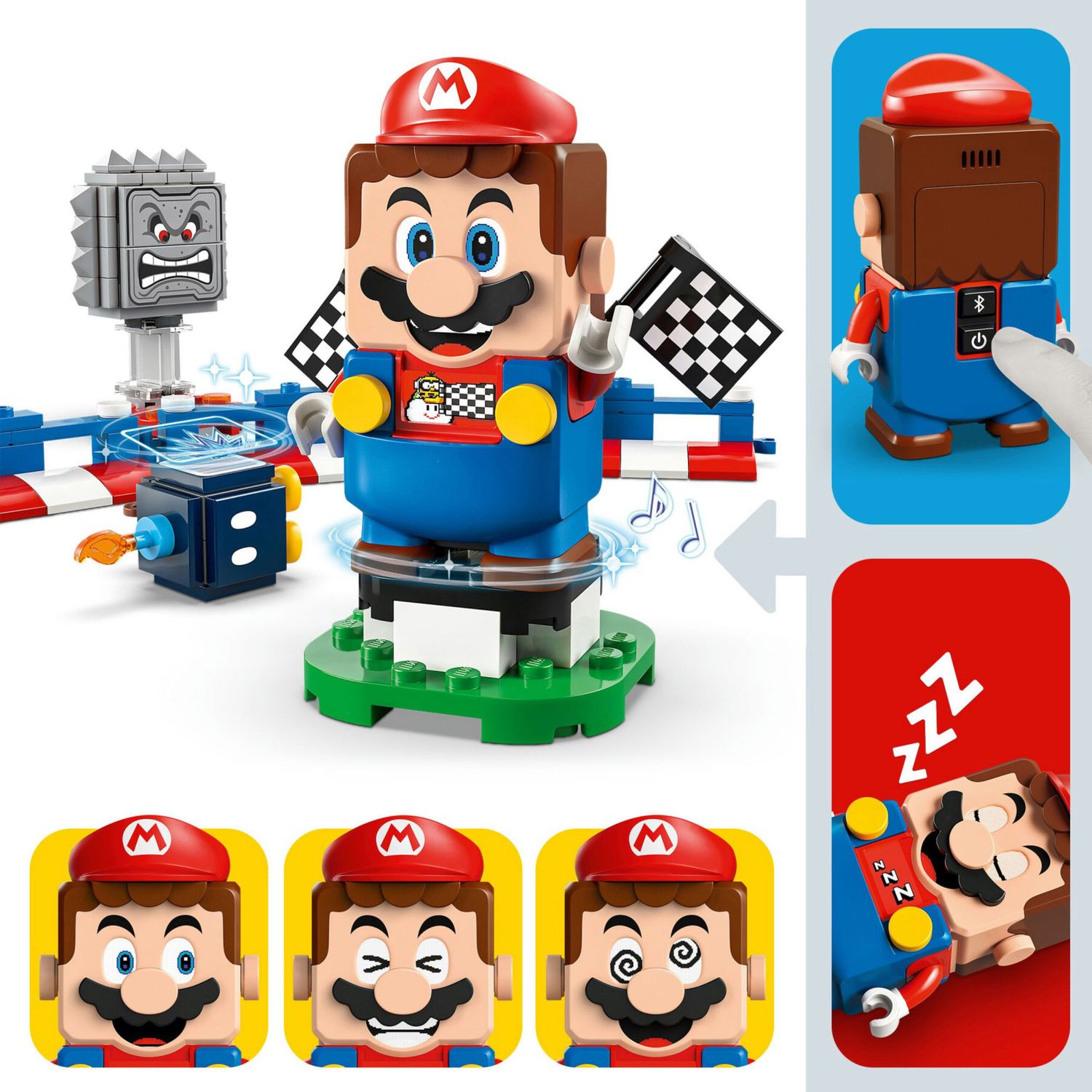 LEGO 72043 Mario Kart con Kart Standard e 3 Personaggi - LEGO, Super Mario