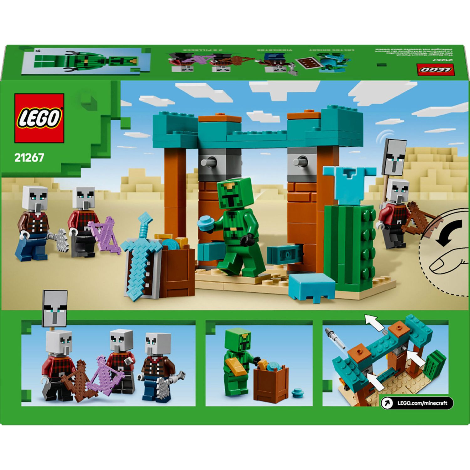 LEGO Minecraft 21267 Pattuglia Nel Deserto Della Bestia - LEGO, Minecraft