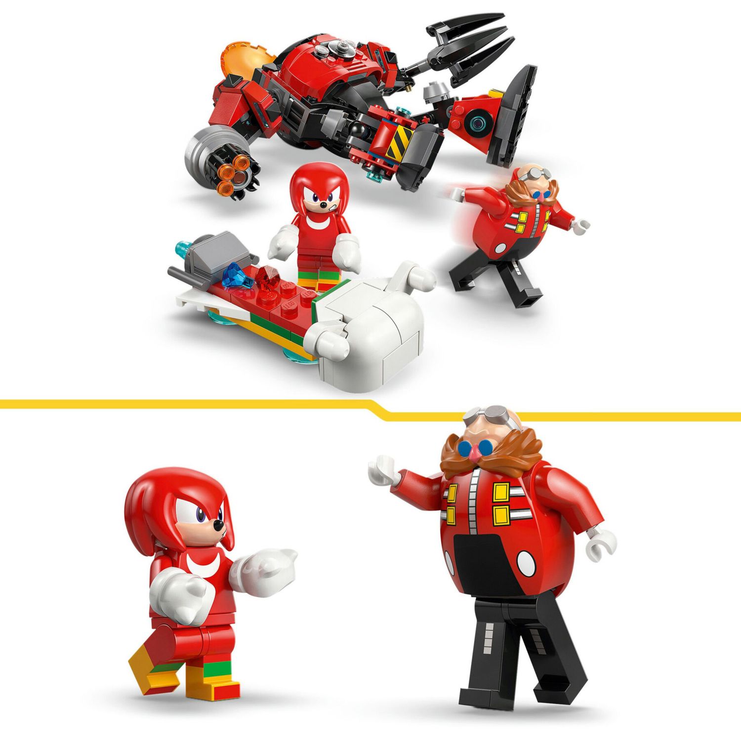LEGO Sonic 77005 Knuckles vs Mech Egg Crusher con 2 Minifigure - LEGO, Sonic