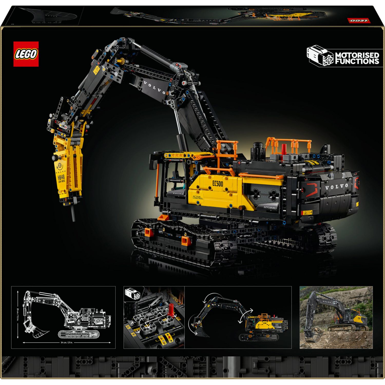LEGO Technic 42215 Escavatore Volvo Ec500 Hybrid Motorizzato - LEGO